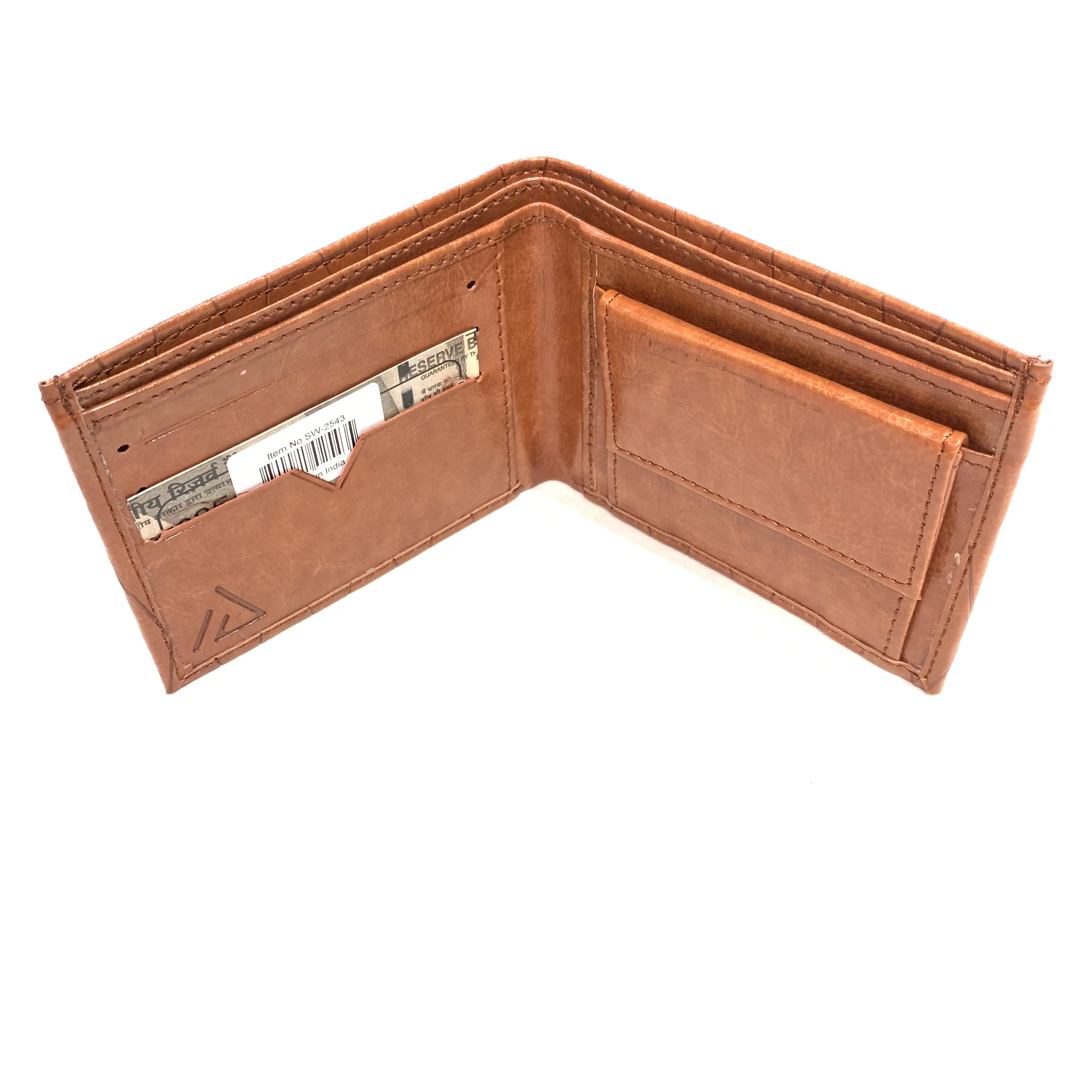 Ace Caramel Wax Leather Bi-fold Wallet - Image 2