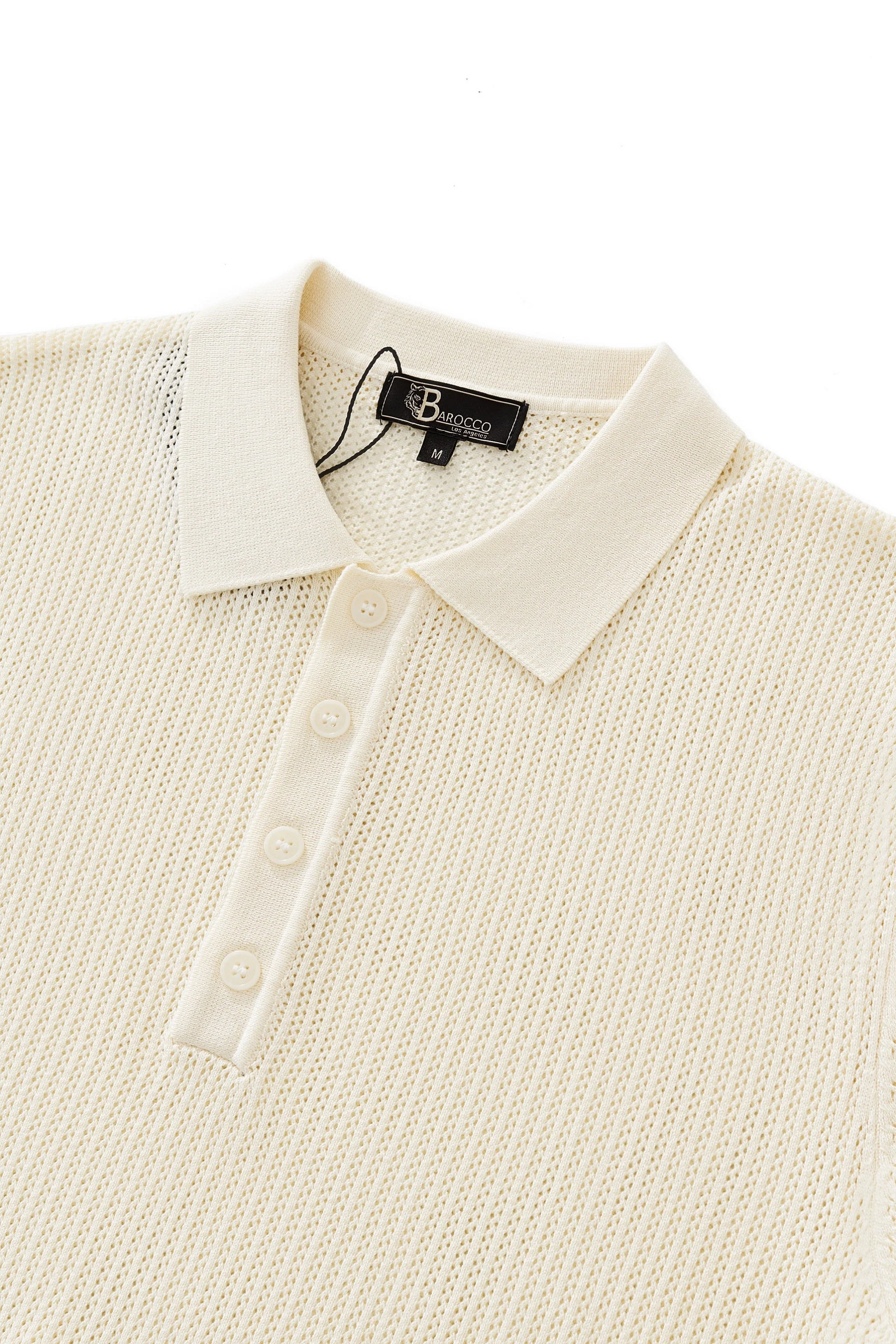 AirFlex Mesh Knit Polo IVORY - Image 3
