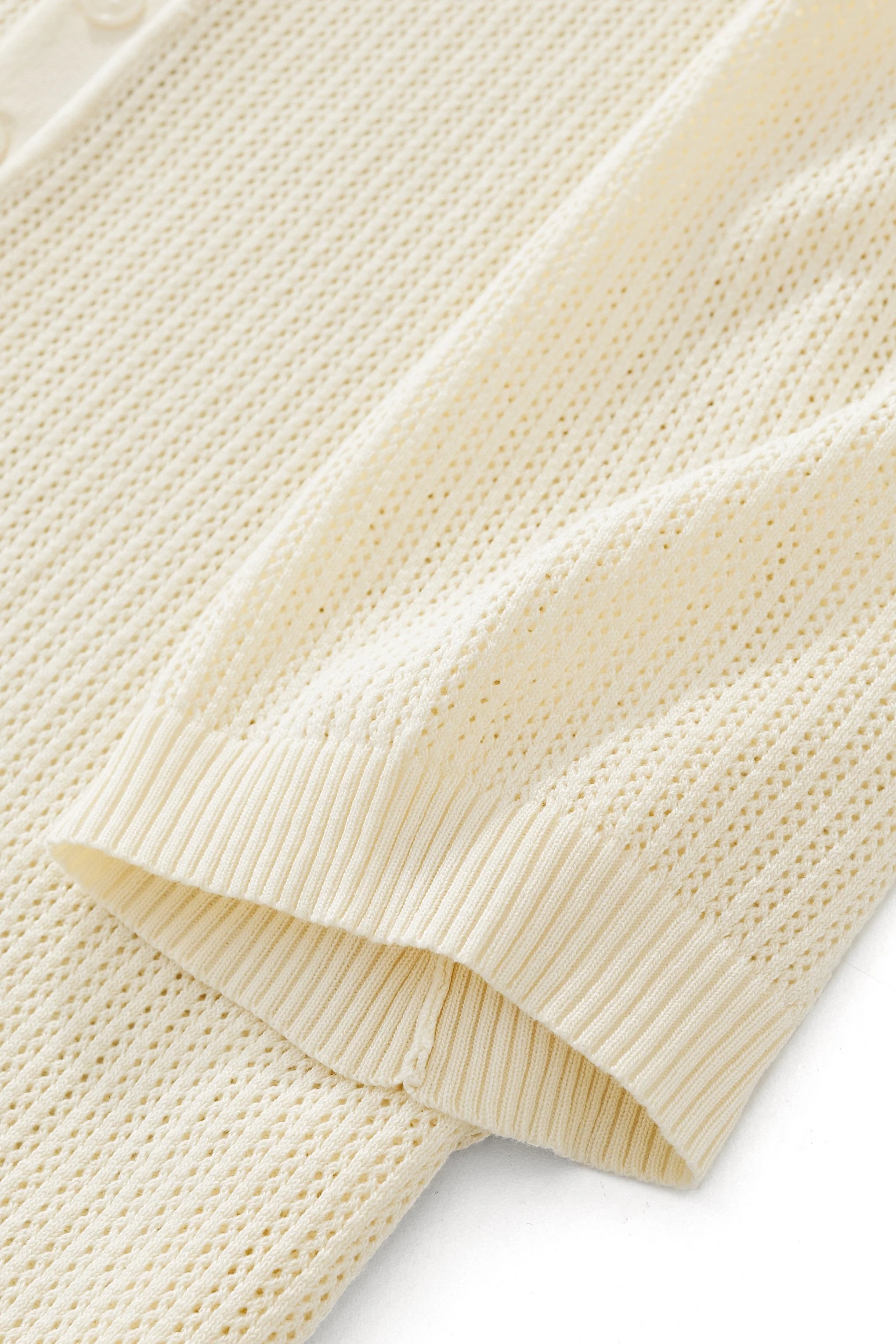 AirFlex Mesh Knit Polo IVORY - Image 5