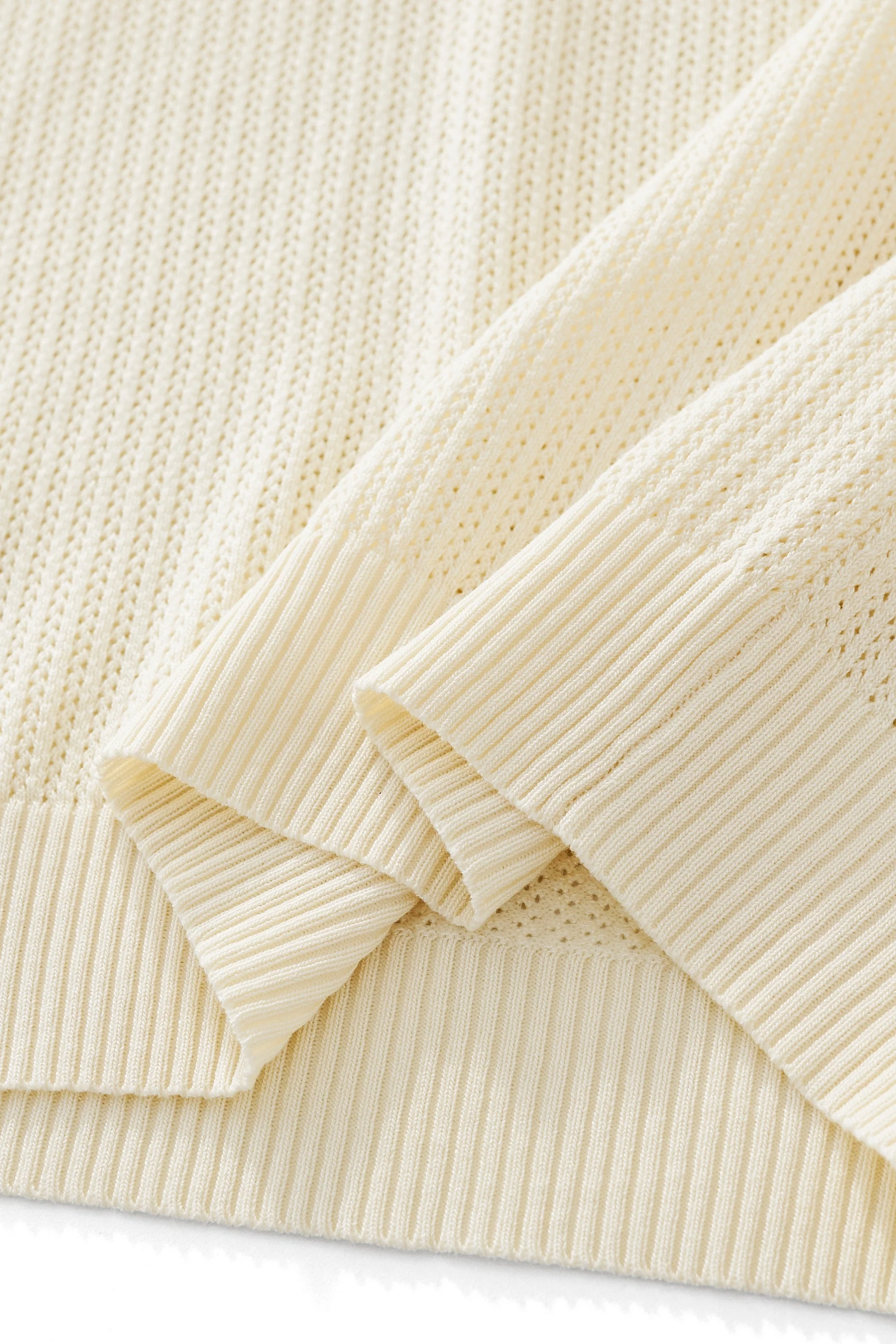 AirFlex Mesh Knit Polo IVORY - Image 6