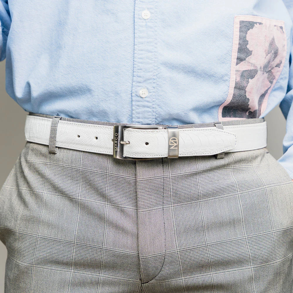 Marco Di Milano Alessio Belt White - Image 5