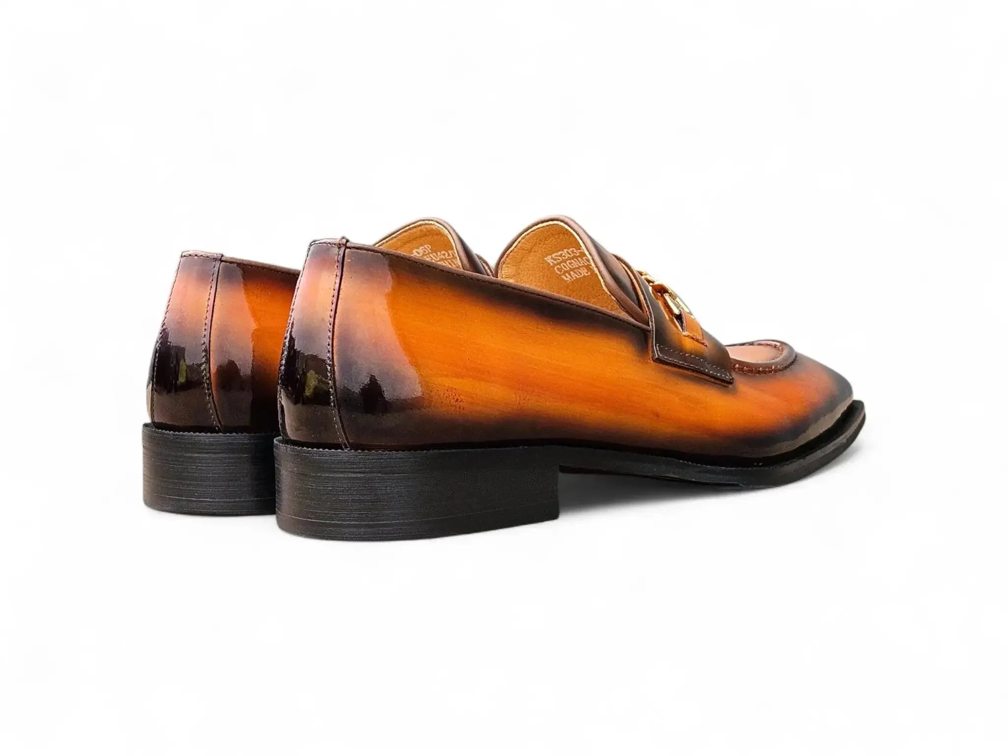 Amber Patent Leather Chain Loafer - Image 4