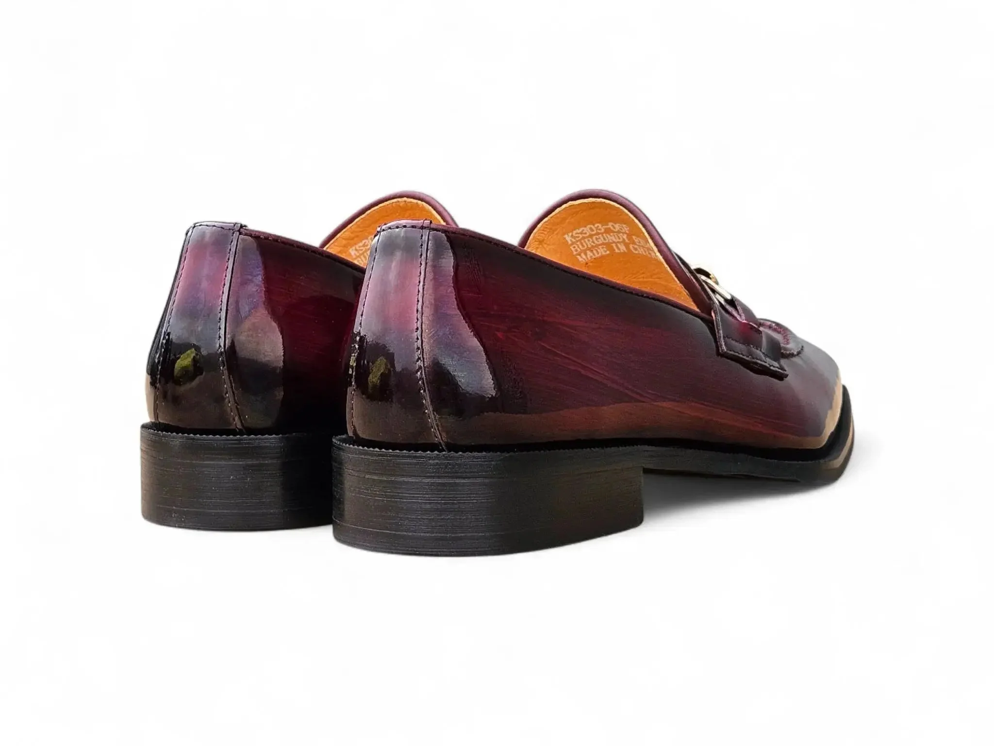 Amber Patent Leather Chain Loafer - Image 9