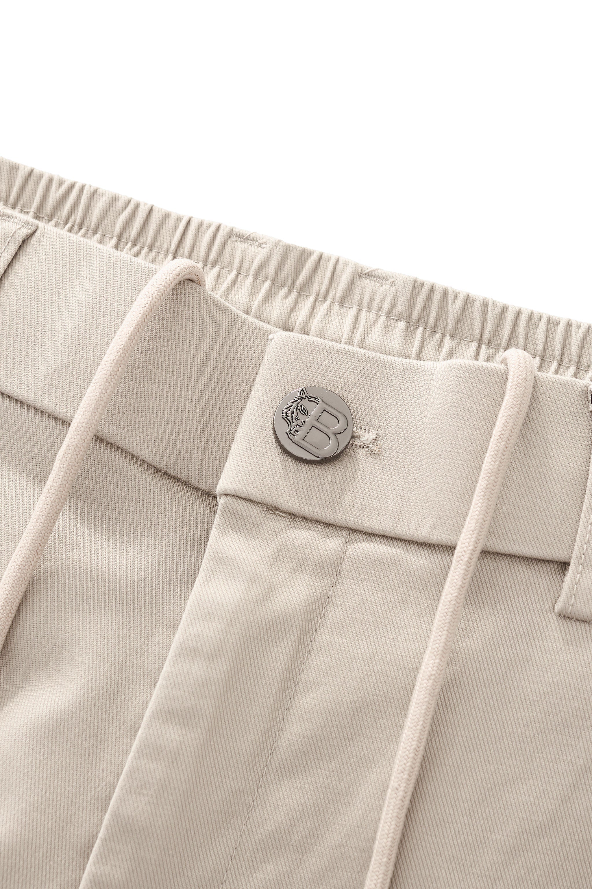 Apex Drawstring Stretch Shorts BEIGE - Image 3