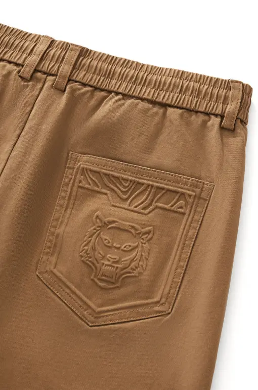 Apex Drawstring Stretch Shorts KHAKI - Image 8