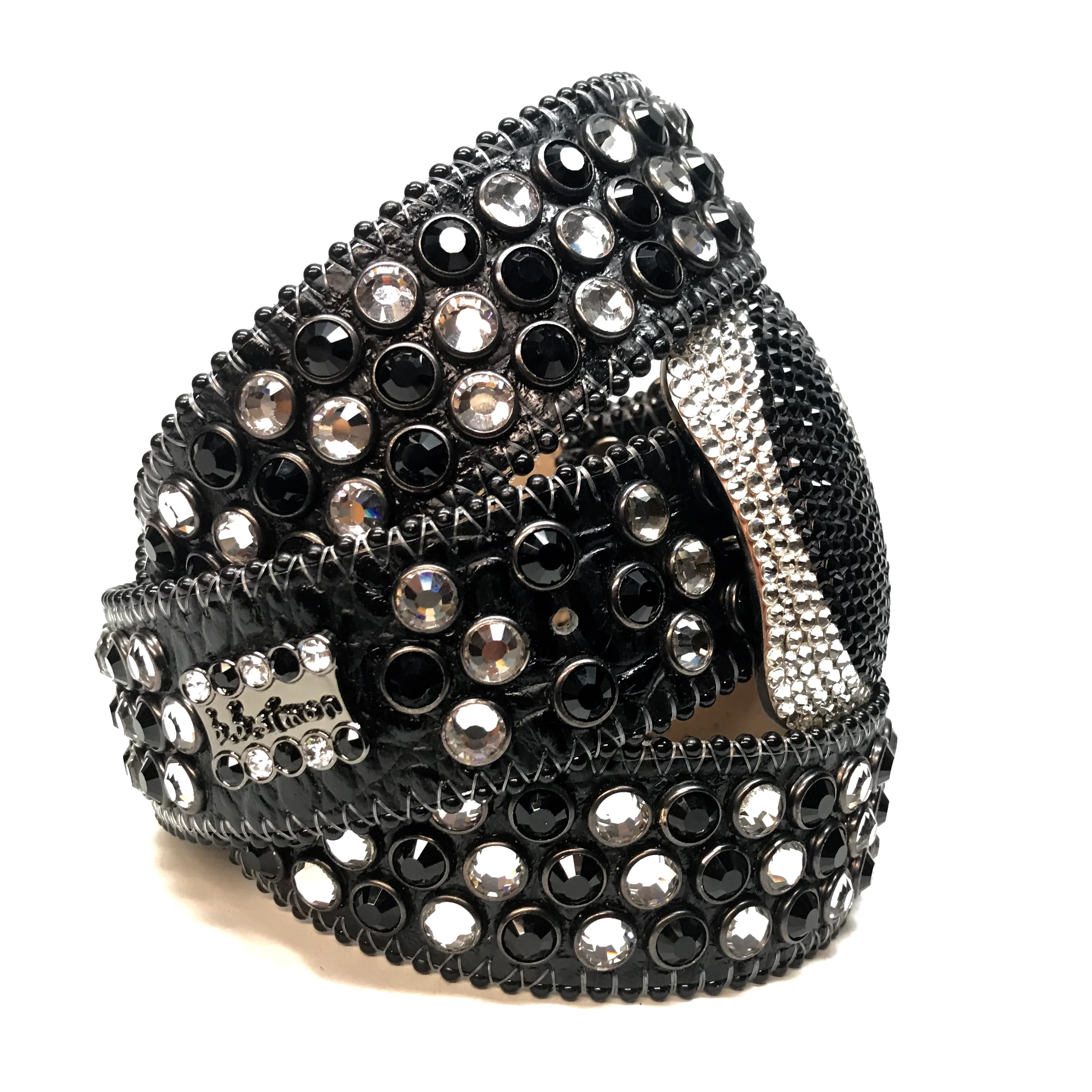 b.b. Simon '8 Ball' Black Crystal Belt - Image 2
