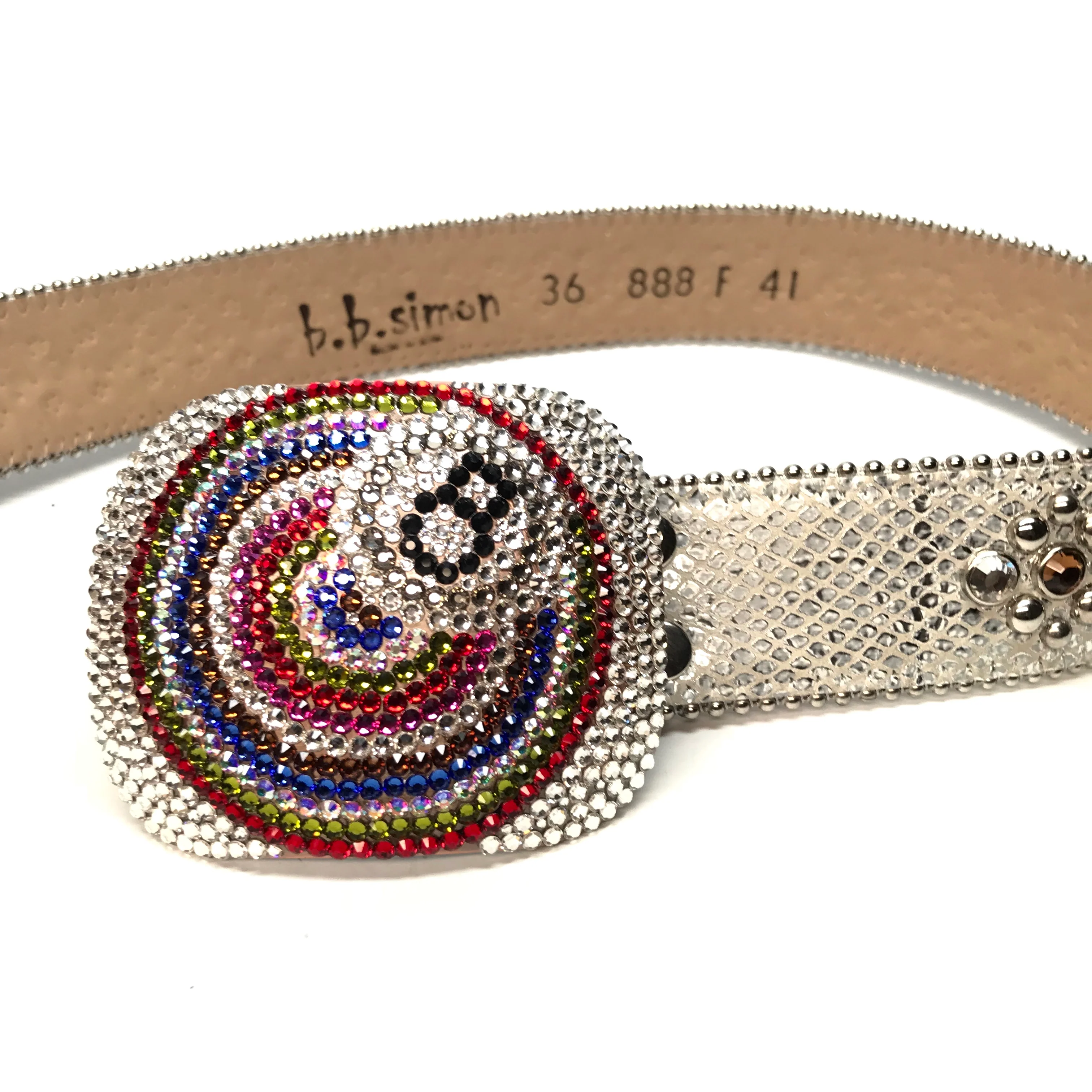 b.b. Simon '8 Ball' multi-color Crystal Belt - Image 5