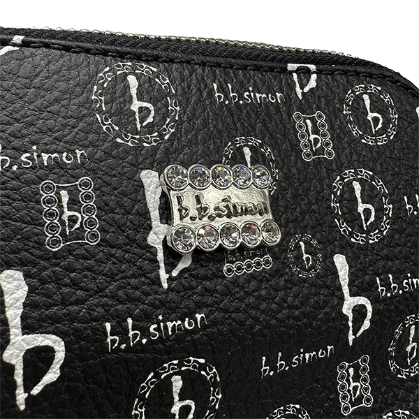 b.b. Simon BB Pattern Sling Bag - Black - Image 3