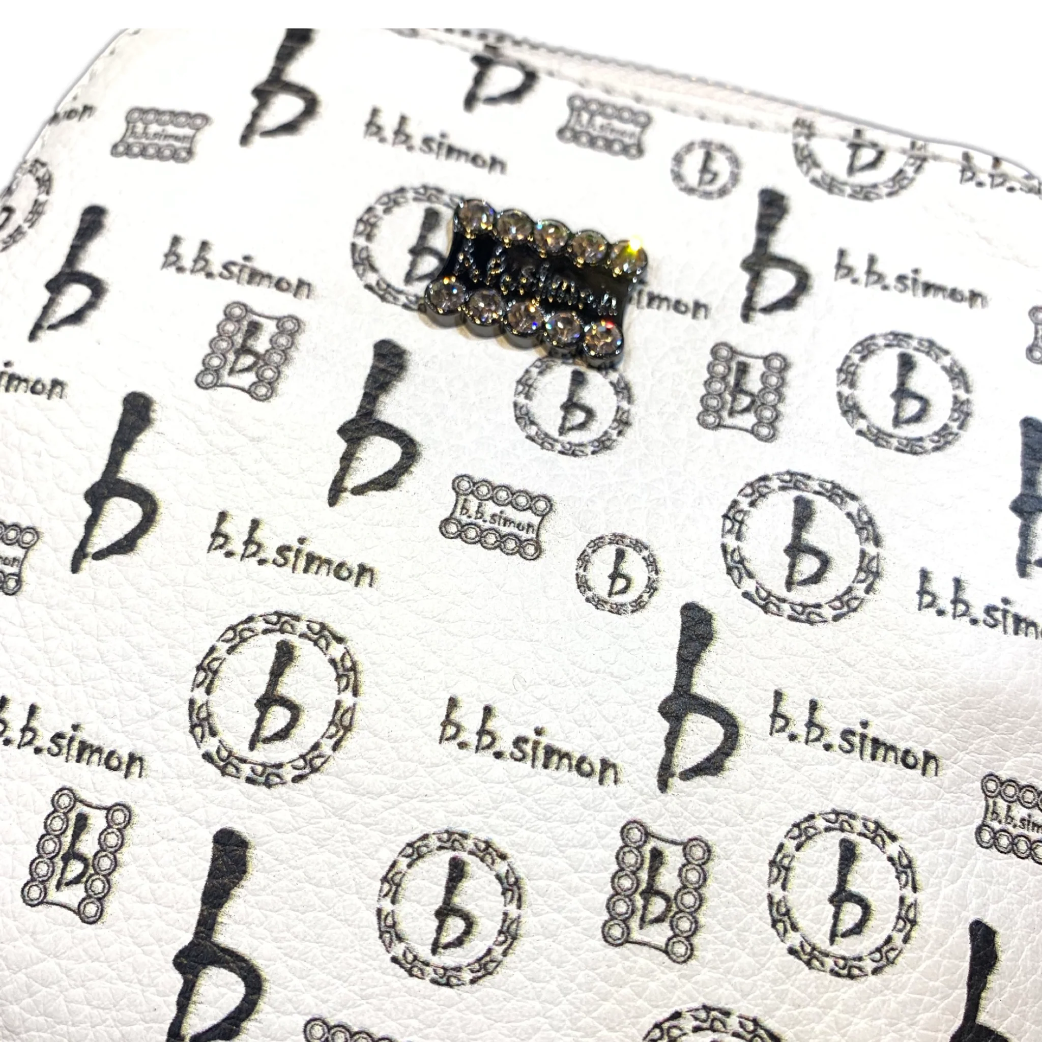 b.b. Simon BB Pattern Sling Bag - White - Image 5