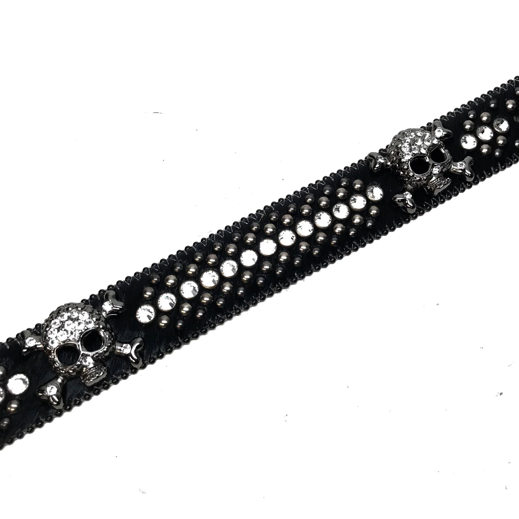 b.b. Simon 'Black Skull' Pony Fully Loaded Crystal Belt - Image 5