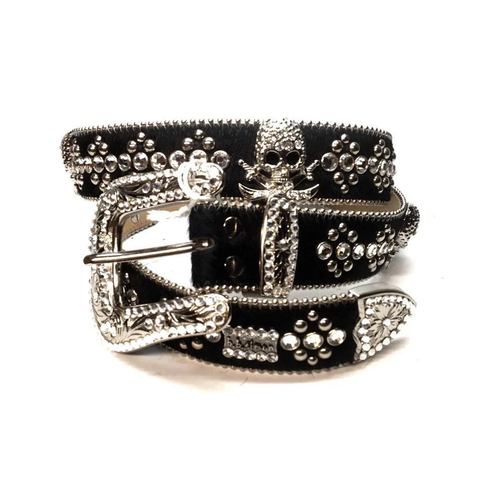 b.b. Simon "Black Pony Hair Pirate" Crystal Belt