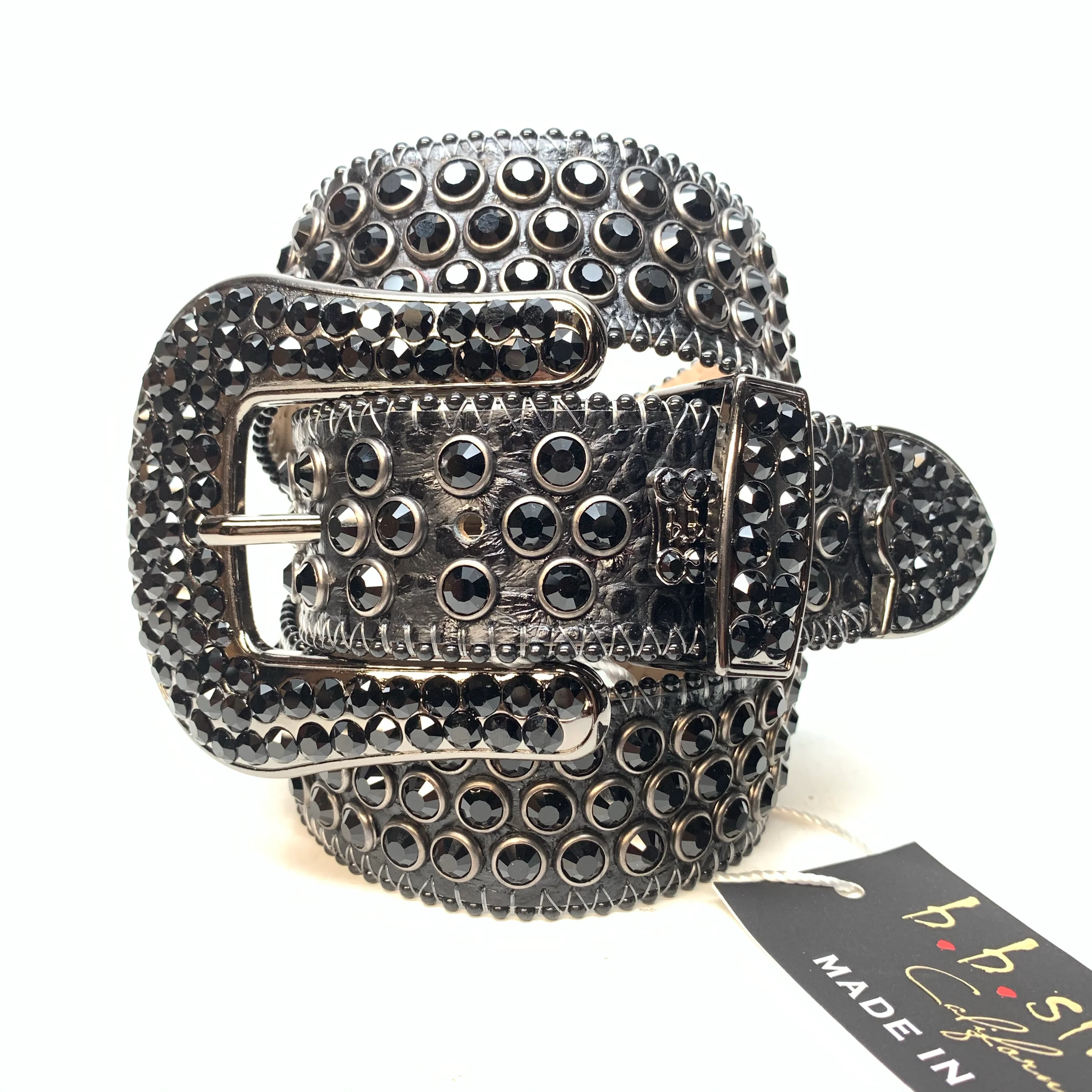 b.b. Simon Blackout Khayyam Fully Loaded Crystal Belt