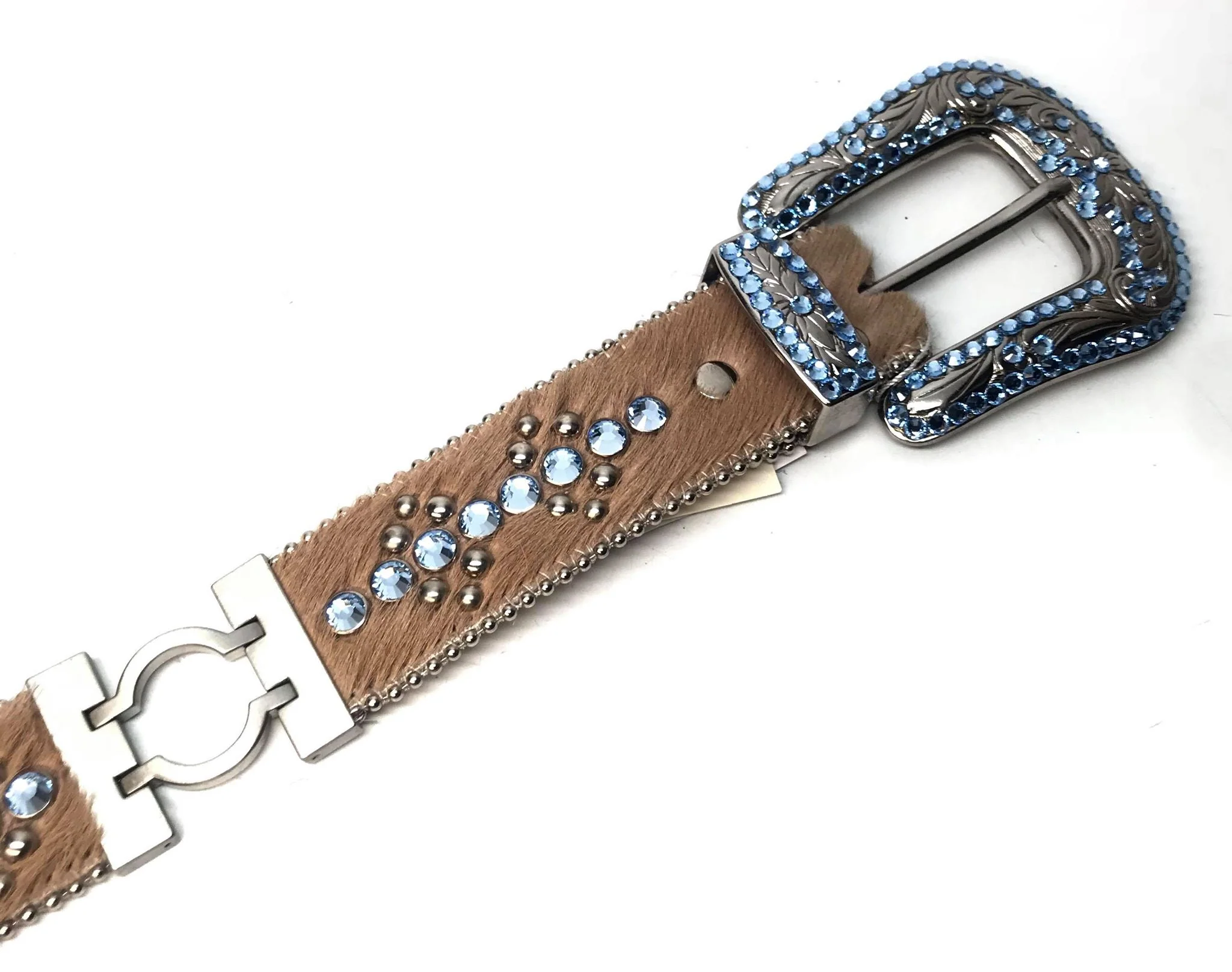 b.b. Simon 'Blue Brown Link' Pony Crystal Belt - Image 2