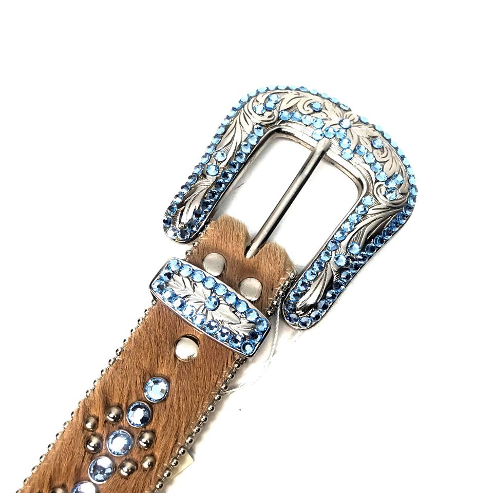 b.b. Simon 'Blue Brown Link' Pony Crystal Belt - Image 5
