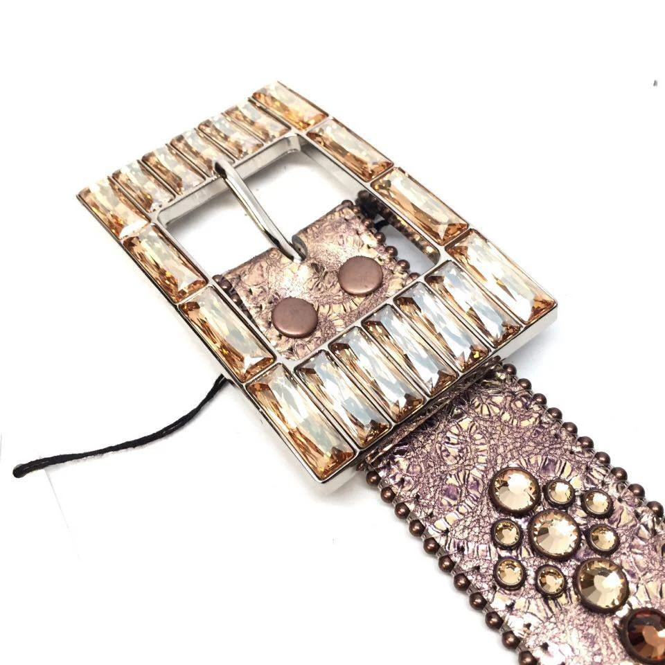 b.b. Simon Bronze Block Crystal Belt - Image 2