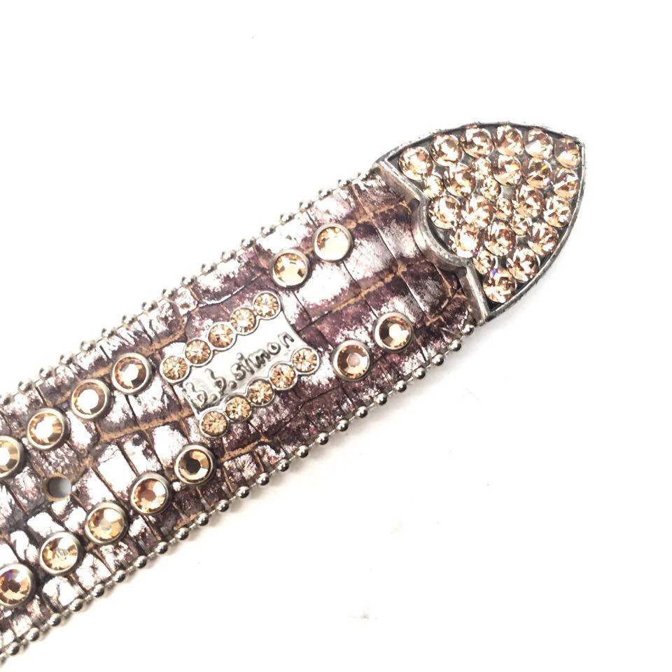 b.b. Simon Bronze Skull Crystal Belt - Image 4