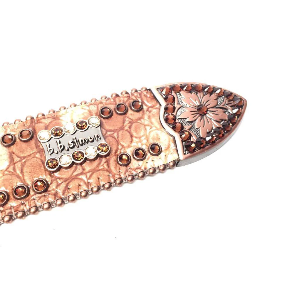 b.b. Simon 'Caramel Candy' Crystal Belt - Image 4