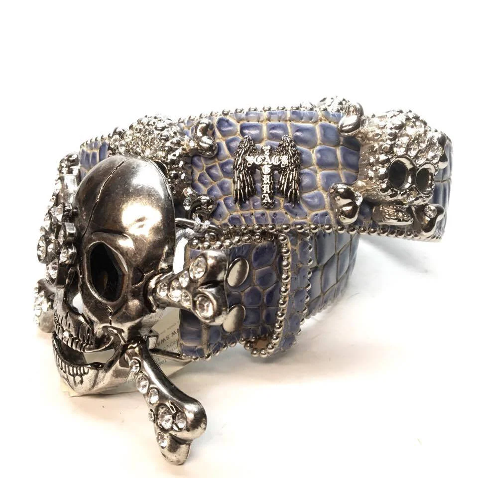 b.b. Simon 2677 "Blue Croc Pirate" Crystal Belt - Image 2