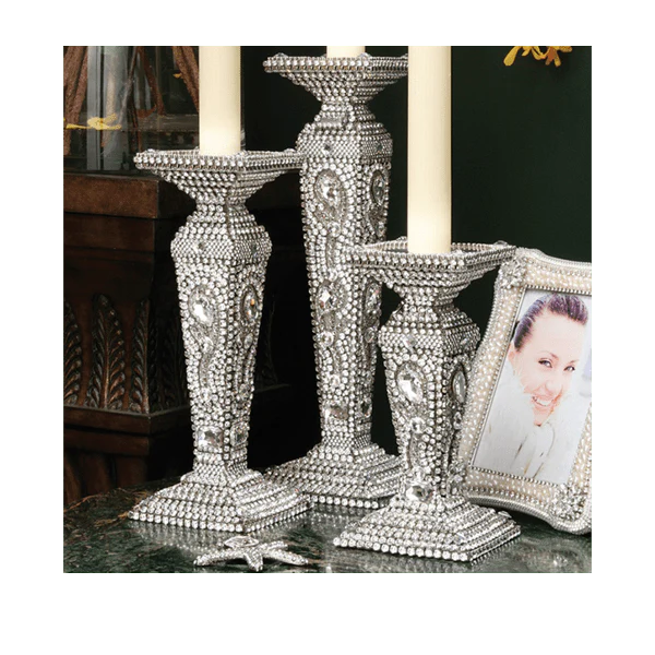 b.b. Simon CDH-209 Crystal Candle Holder - Image 4