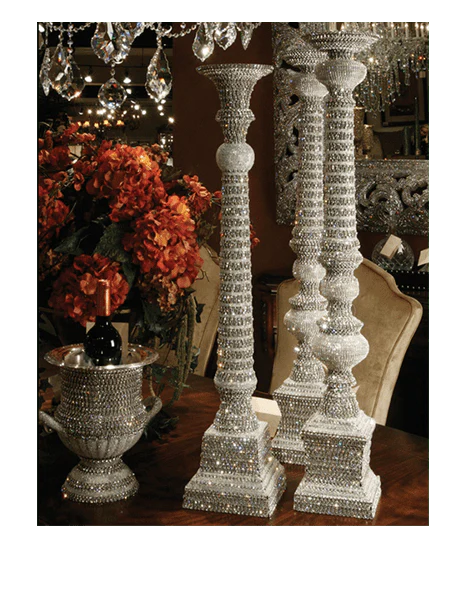 b.b. Simon CDH-217 Crystal Candle Holder - Image 4