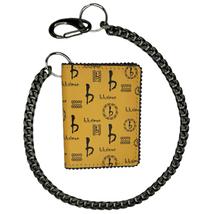 b.b. Simon Chain Wallet – Butterscotch bb Pattern - Image 2