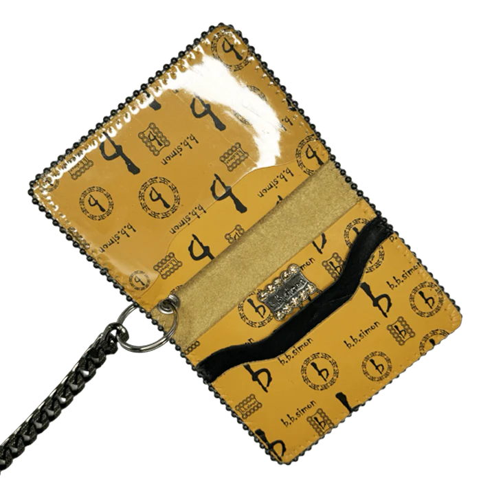 b.b. Simon Chain Wallet – Butterscotch bb Pattern - Image 4
