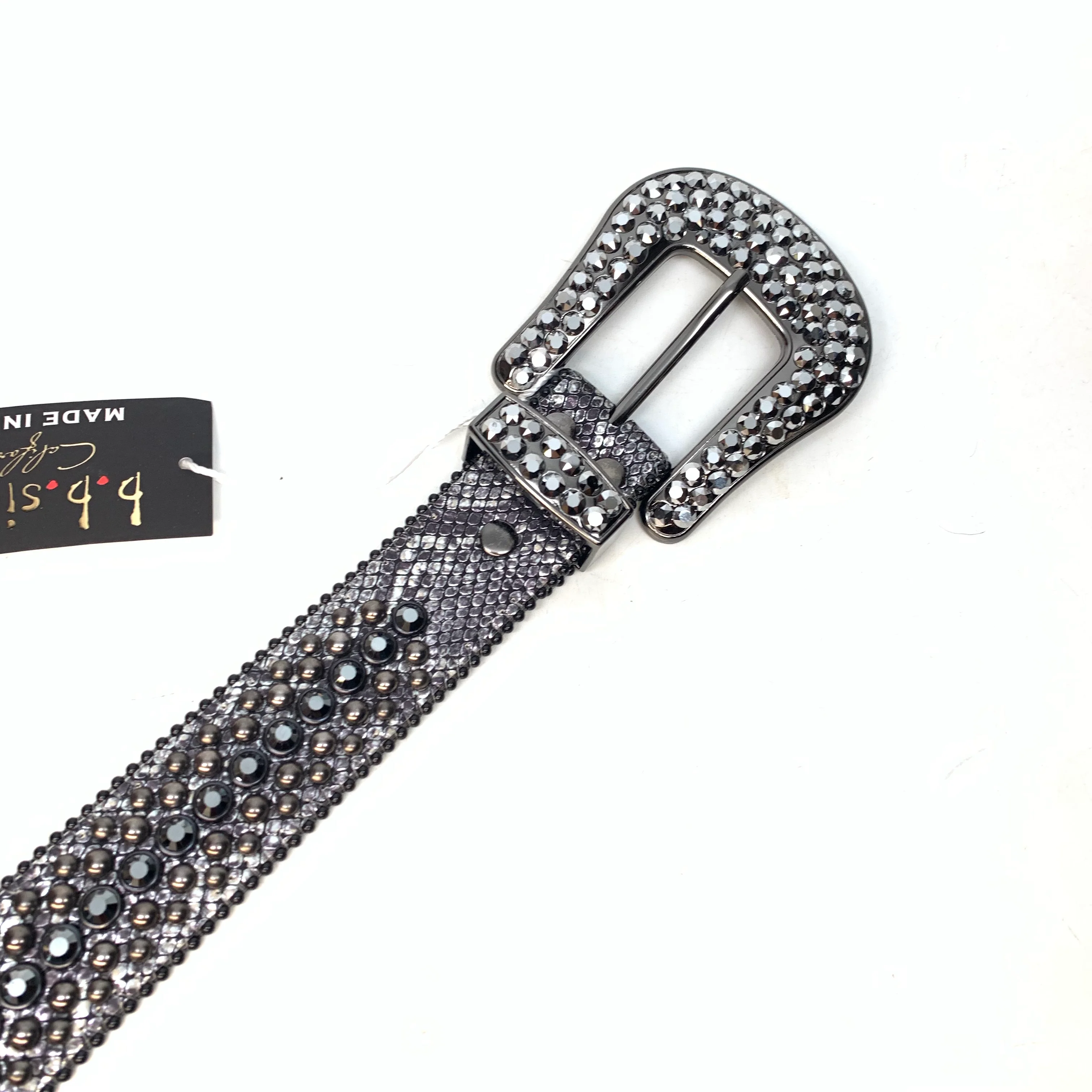 b.b. Simon chrome fully loaded swarovski crystal belt - Image 4