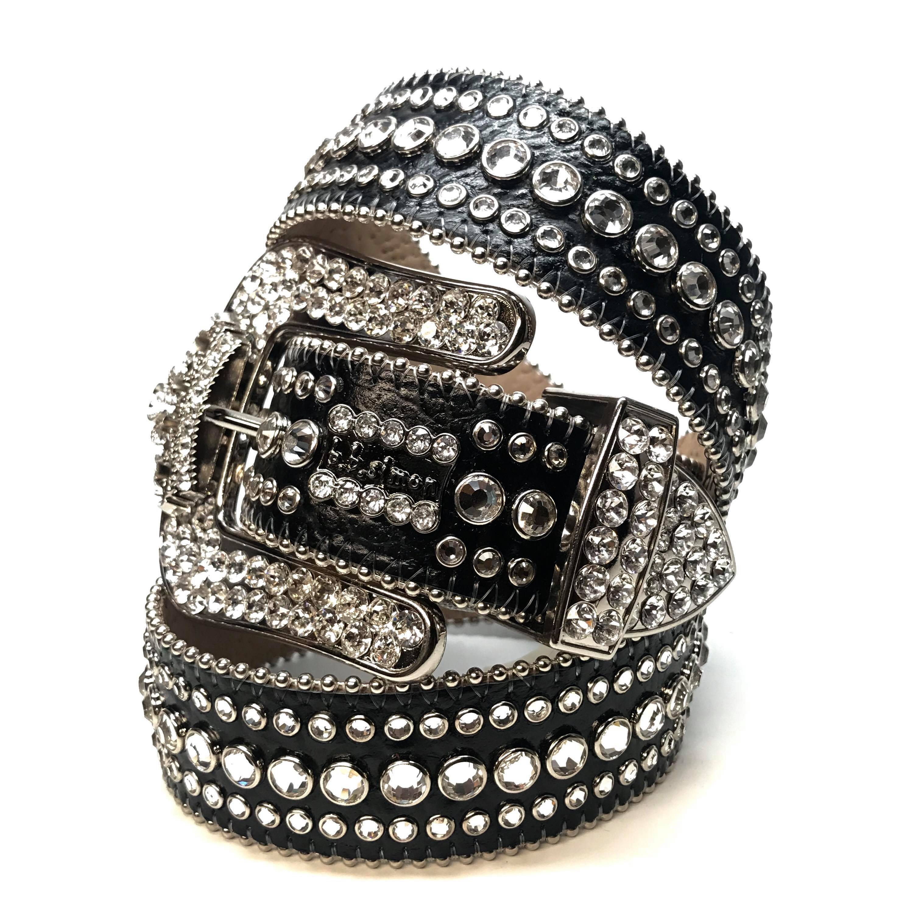 b.b. Simon "Classic Crown" Fully Loaded Crystal Belt - Image 2