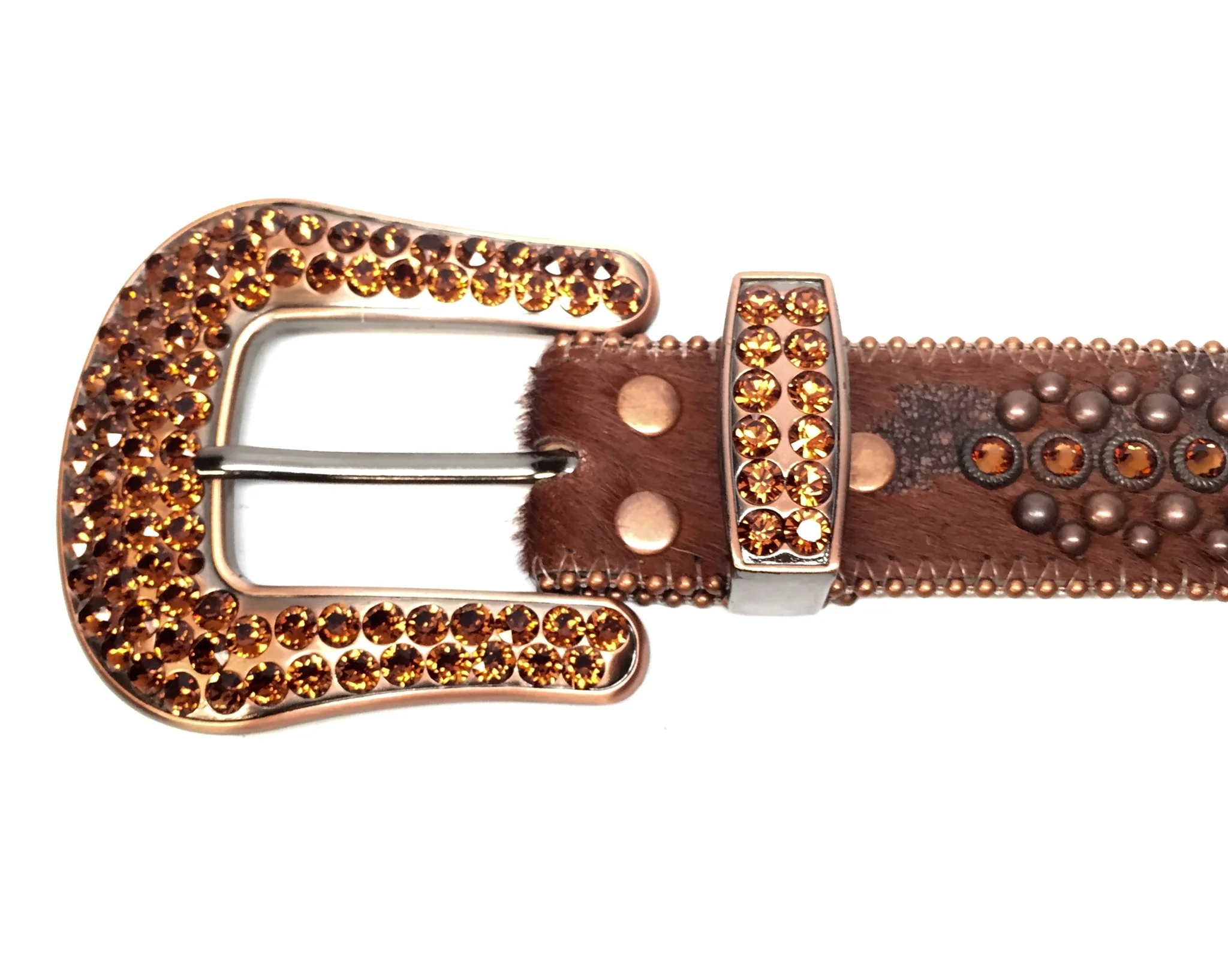 b.b. Simon - "Crosshairs" Pony Hair/Crystal Belt - Image 2