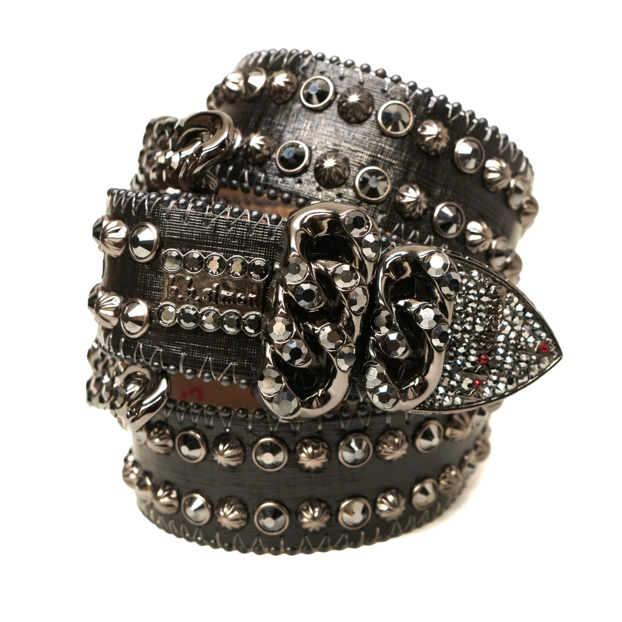 b.b. Simon Darband 3 Curb Chain Black Crystal Belt - Image 2