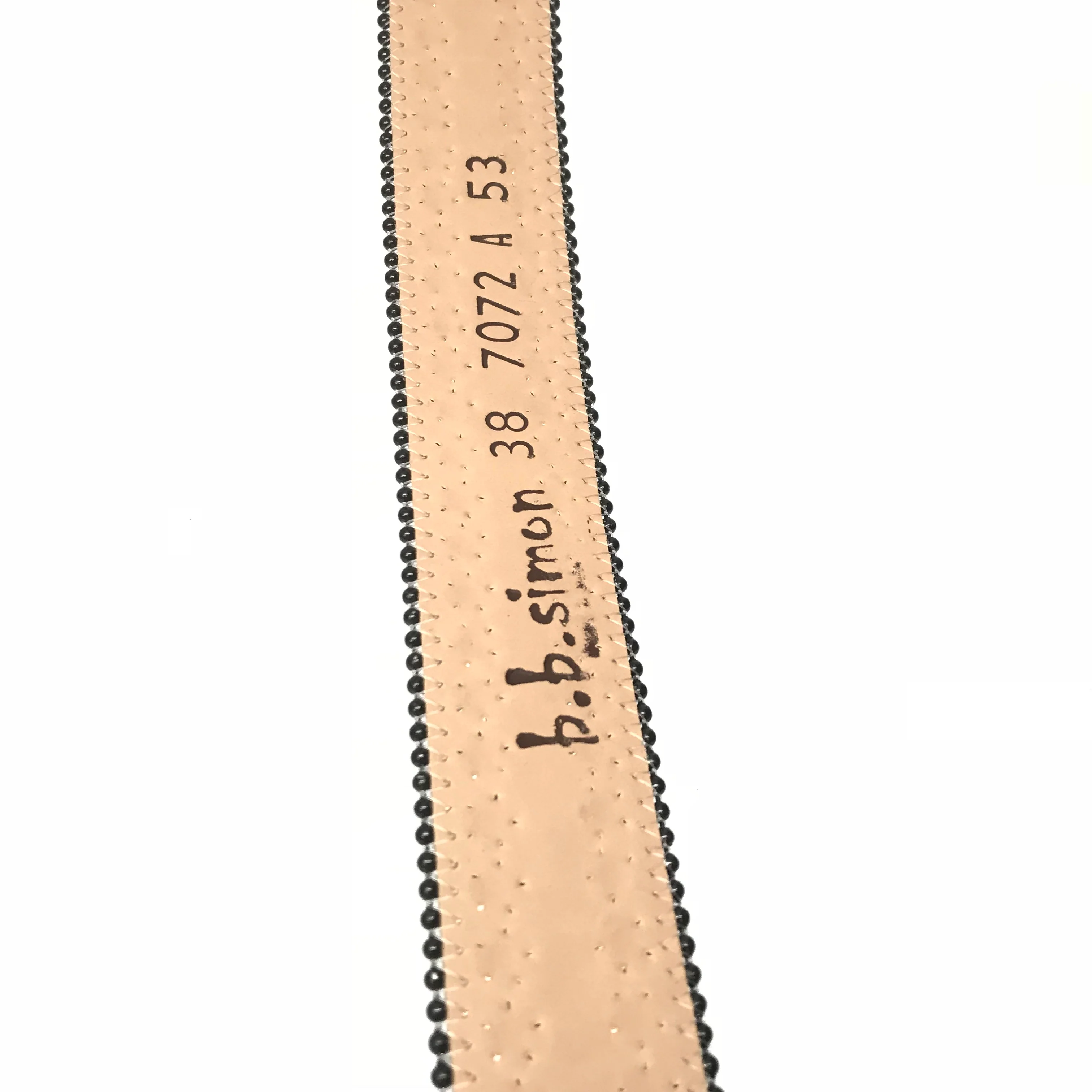 b.b. Simon White Black Double Row Black Crystal Belt - Image 9
