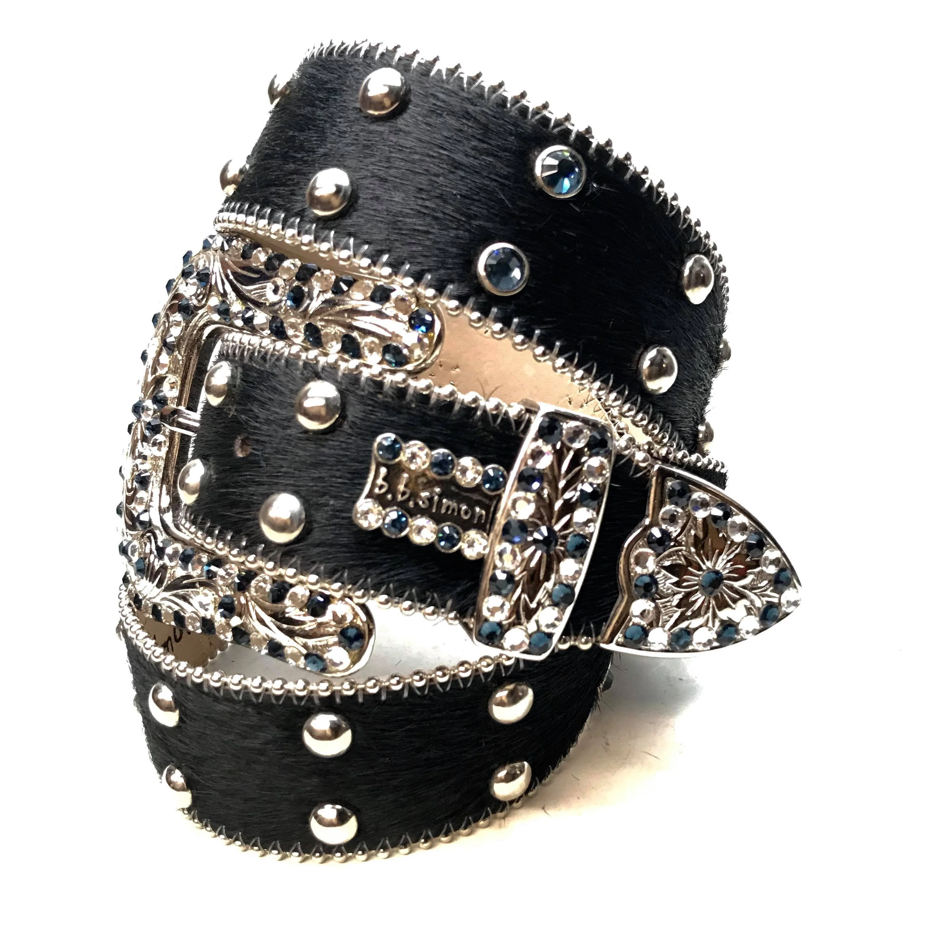 b.b. Simon 'Double Pony' Crystal Belt