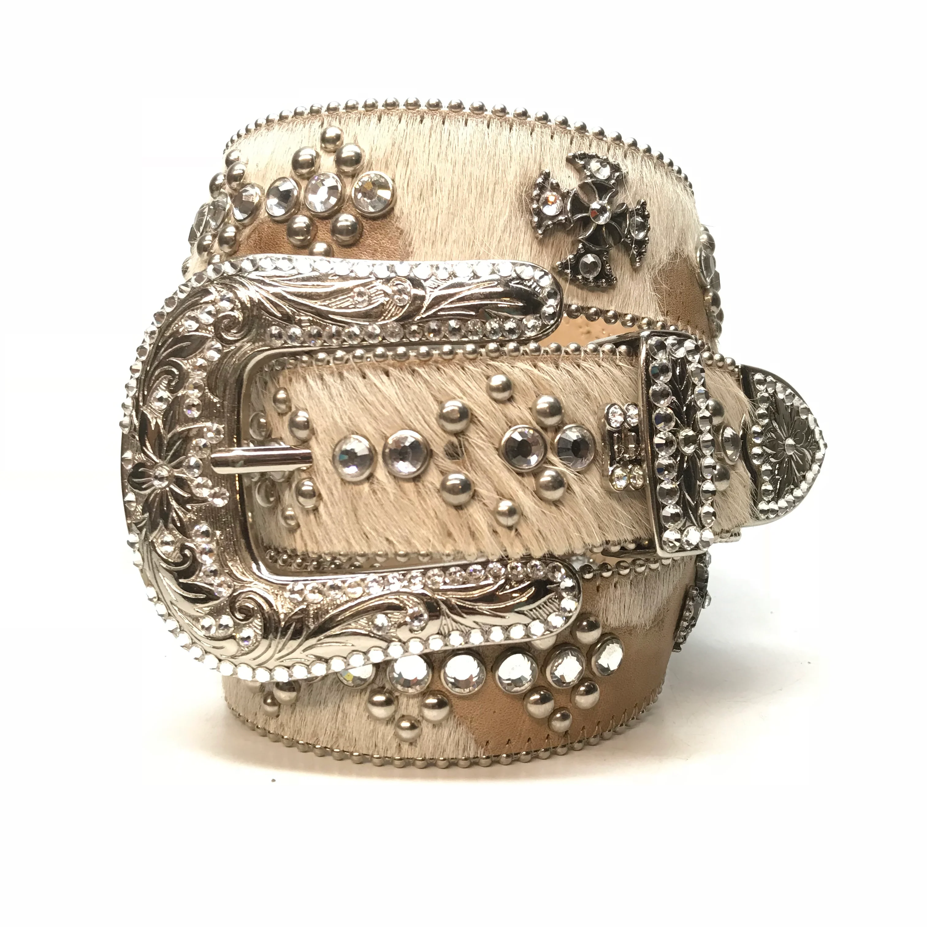 b.b. Simon 'Dune Cross Pattée' Pony Crystal Belt