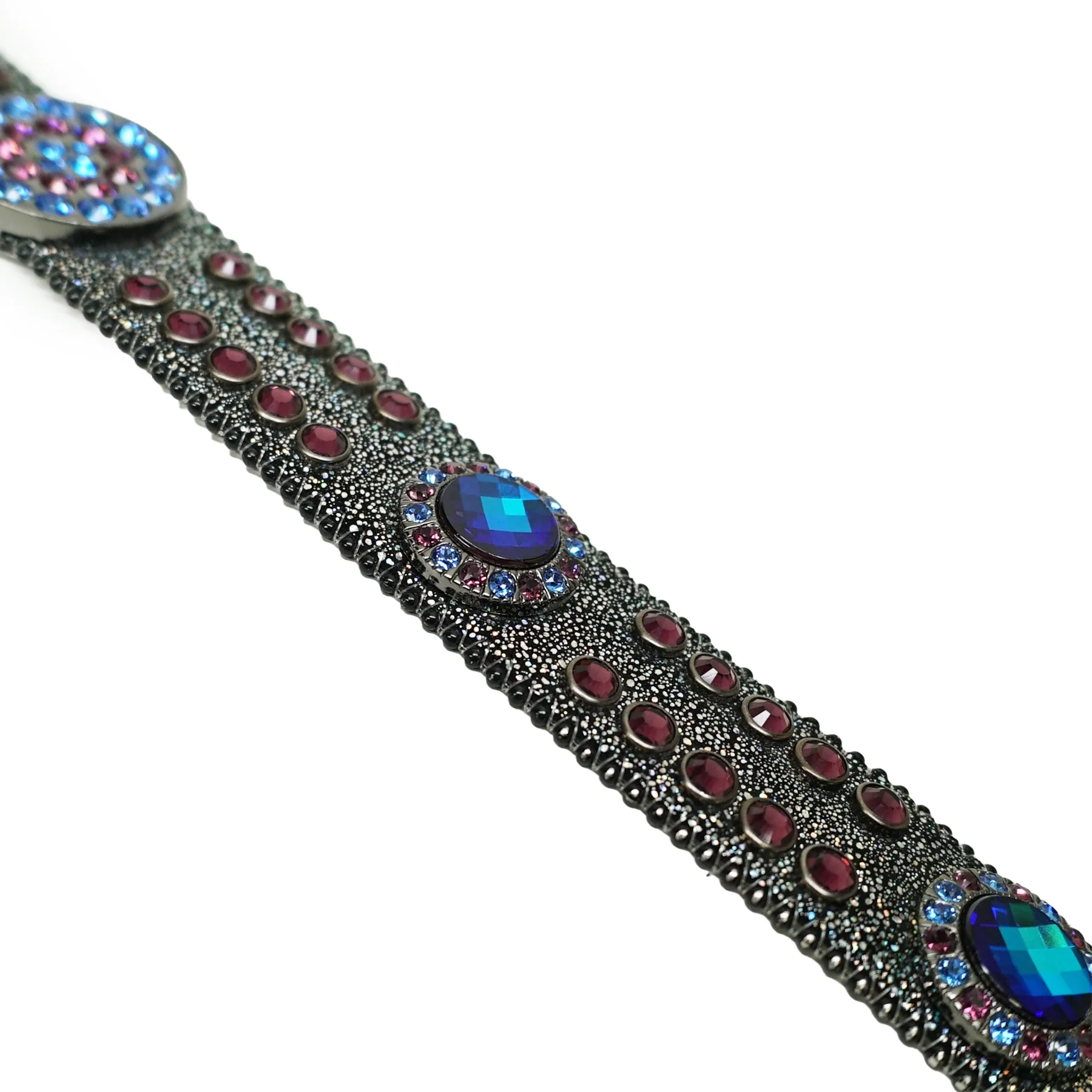 b.b. Simon 'Galaxy' Purple Blue Fully Loaded Crystal Belt - Image 2