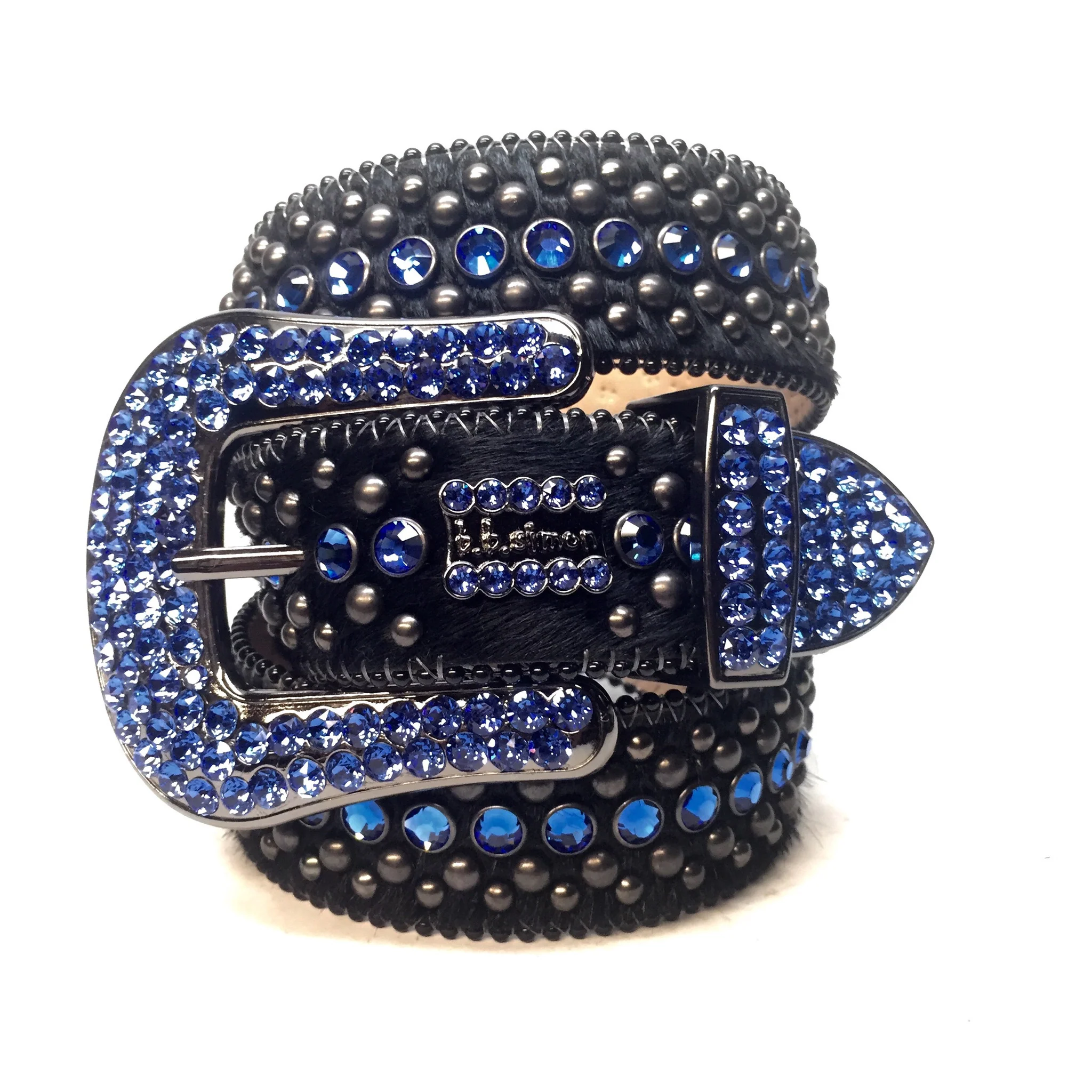 b.b. Simon Fully Loaded Custom Pony Hair Crystal Belt - Image 11