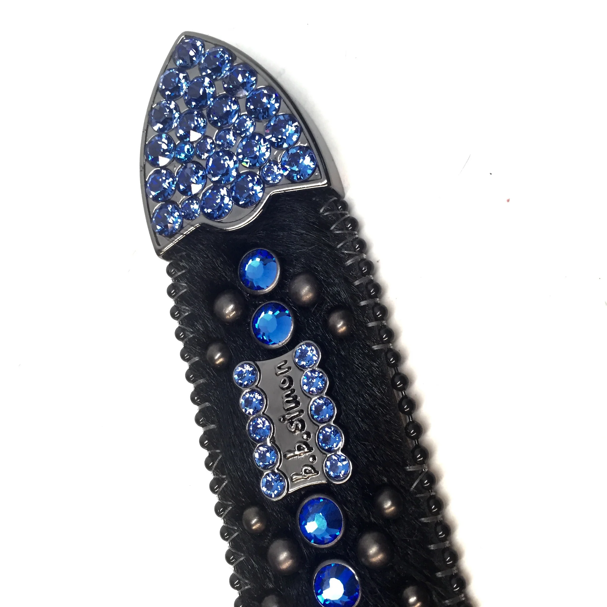 b.b. Simon Fully Loaded Custom Pony Hair Crystal Belt - Image 5