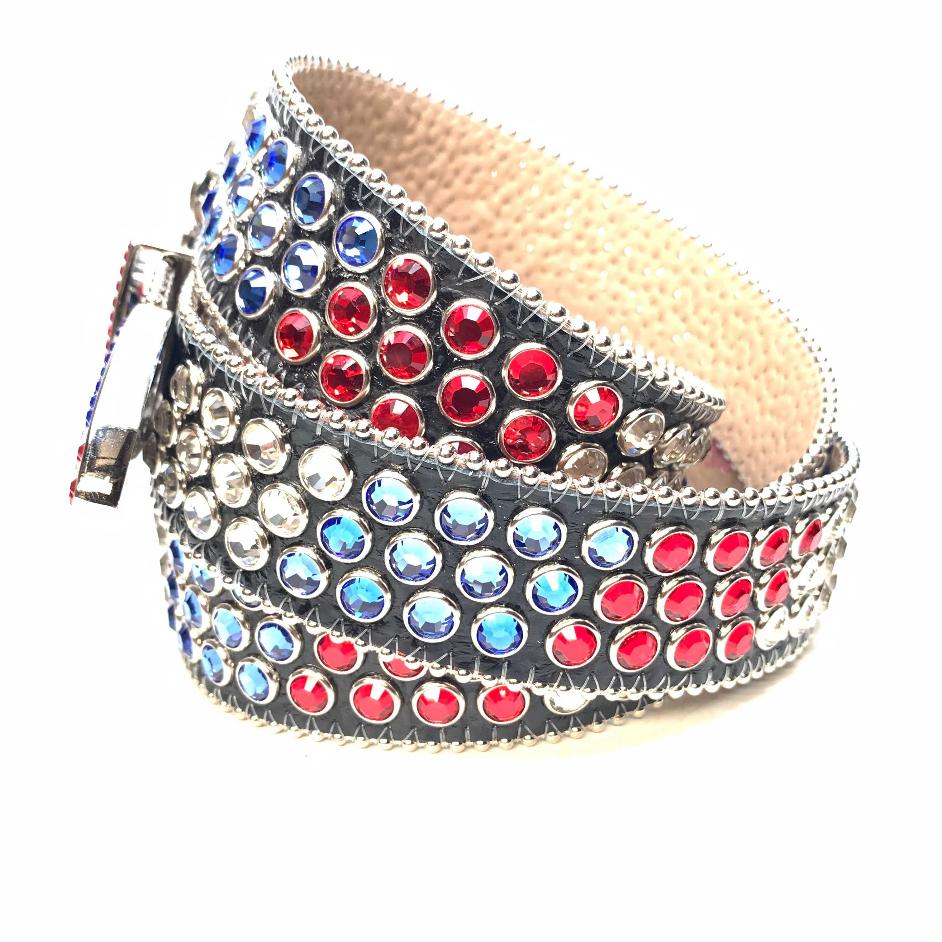 b.b. Simon American Flag Fully Loaded Crystal Belt - Image 6