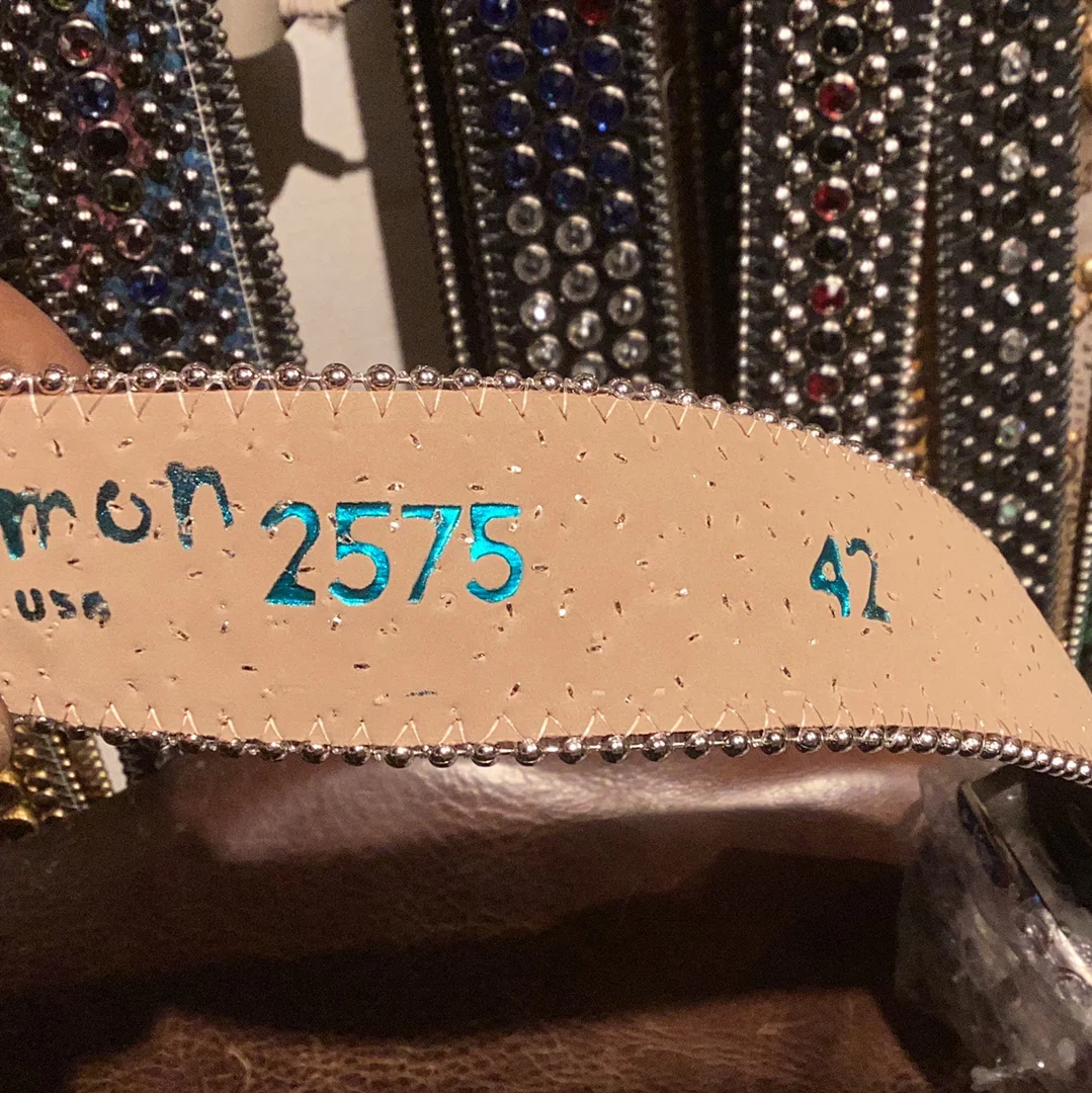 b.b. Simon American Flag Fully Loaded Crystal Belt - Image 8