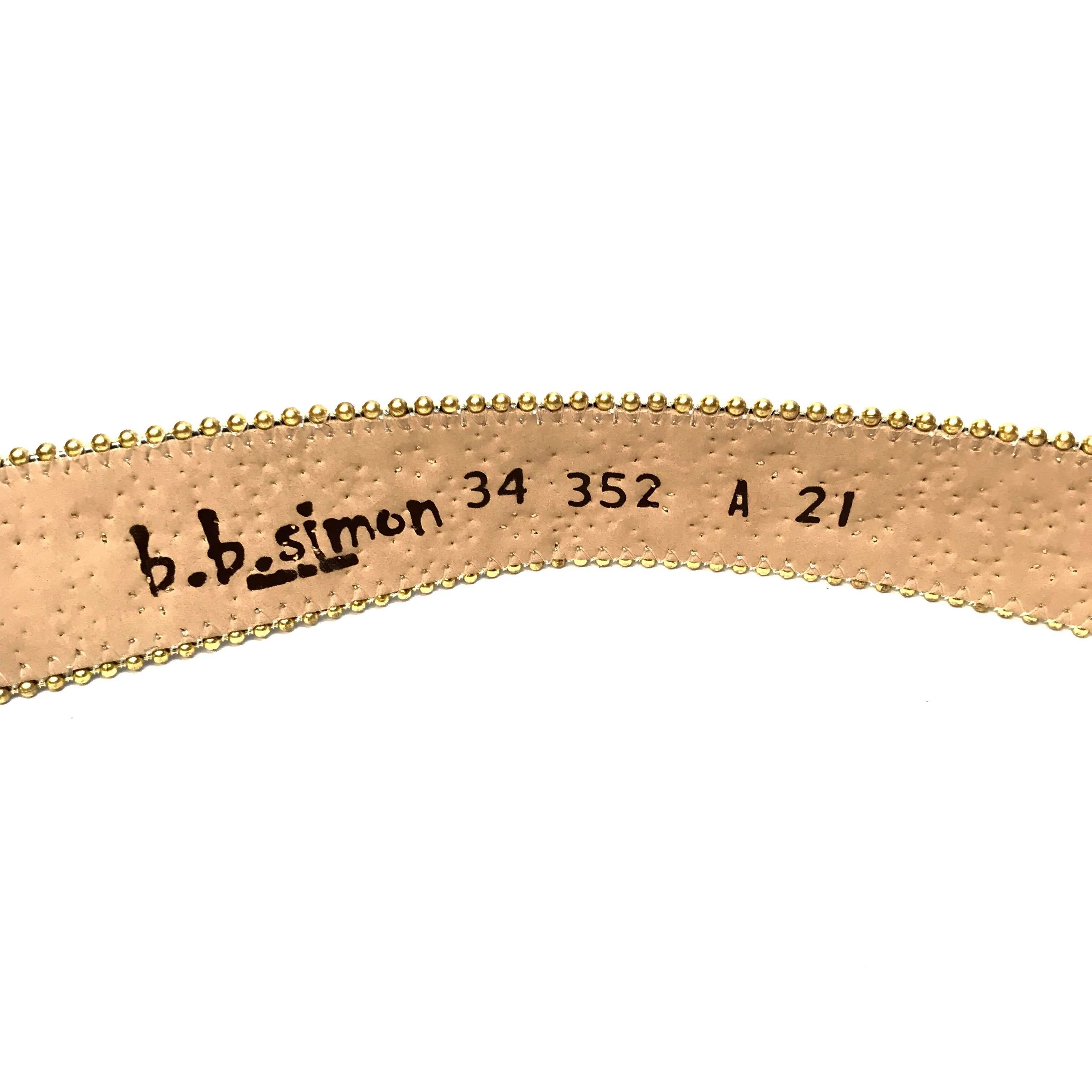 b.b. Simon Combat Buckle Zebra Pony Crystal Belt - Image 7