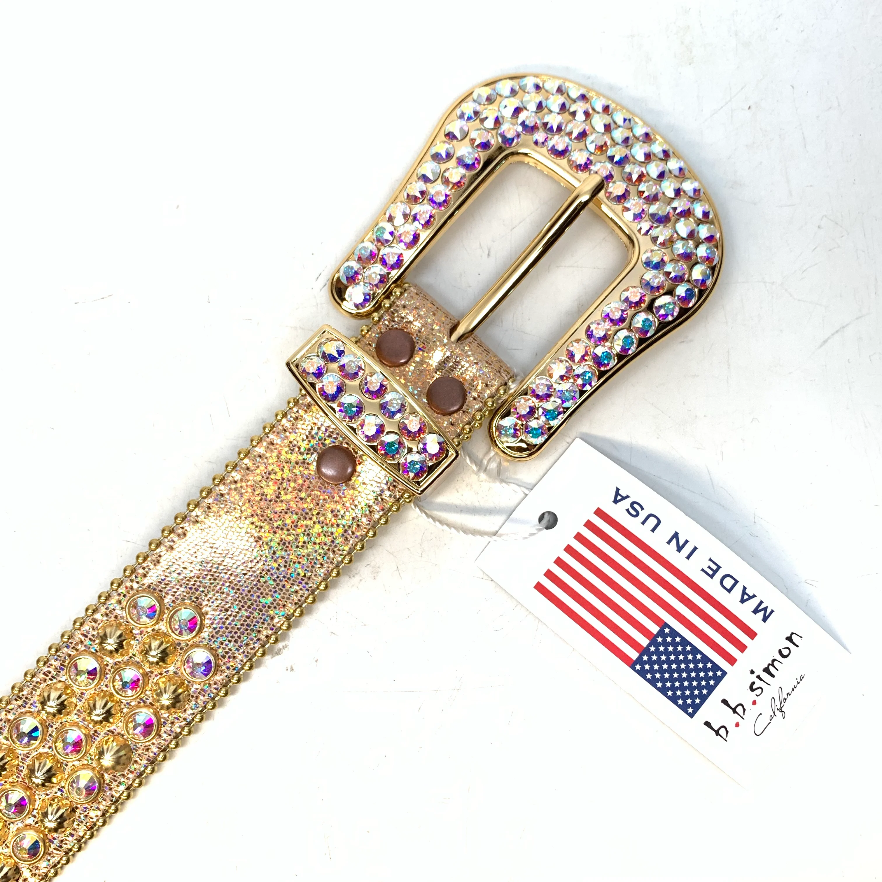 b.b. Simon Golden Teju Fully Loaded Crystal Belt - Image 8