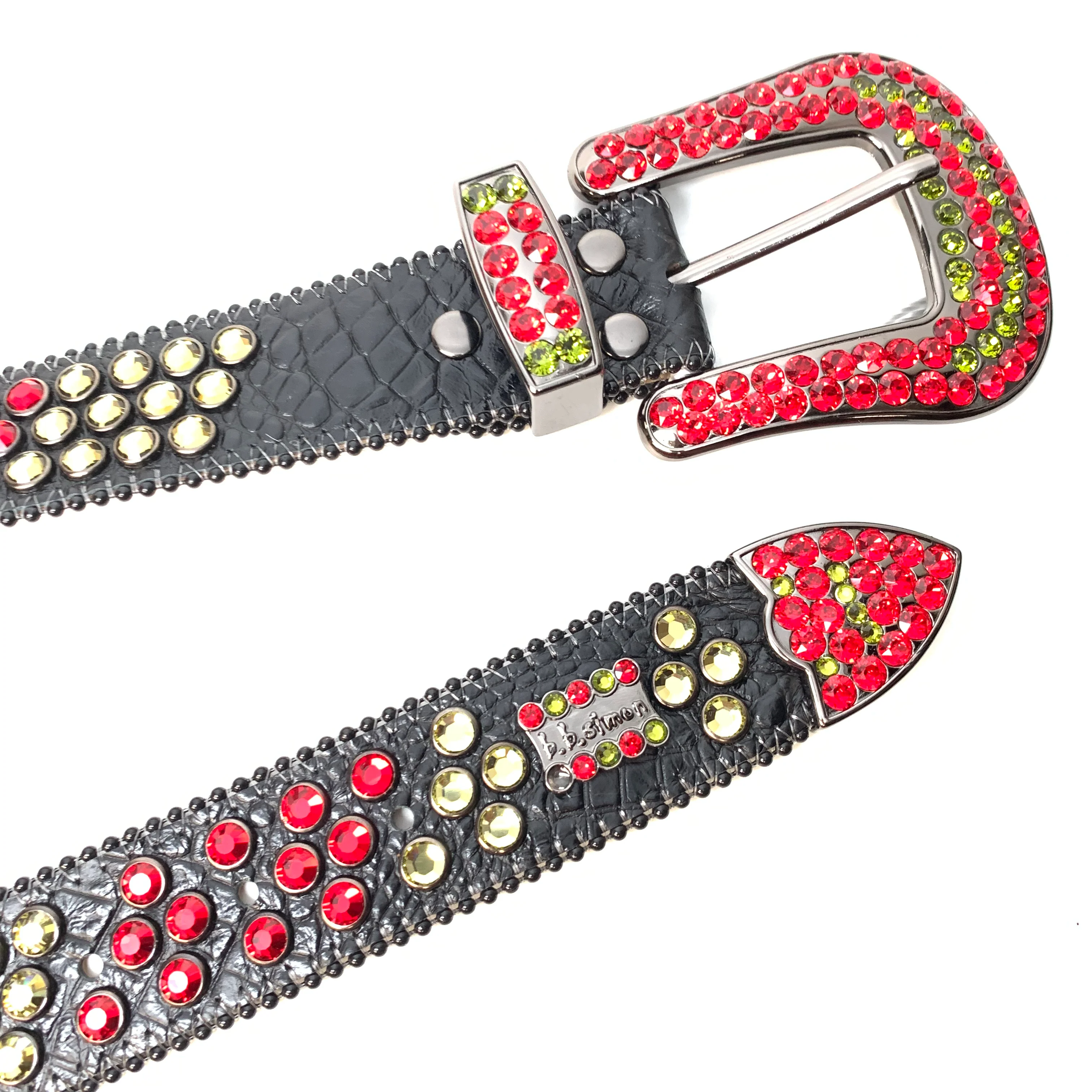 b.b. Simon Khayyam Tri-Tone Fully Loaded Crystal Belt - Image 6