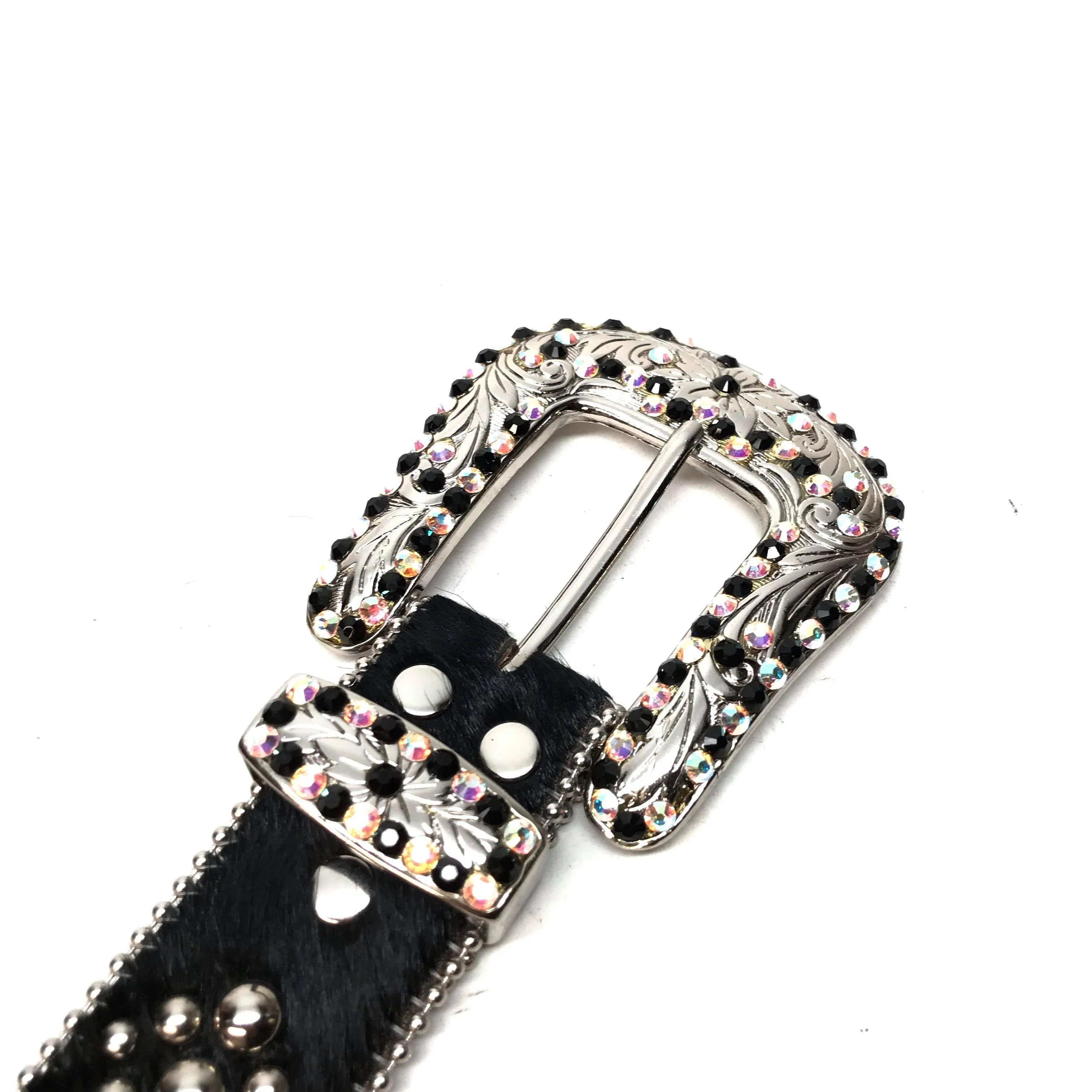 b.b. Simon 'Mixed Studded' Pony Crystal Belt - Image 3