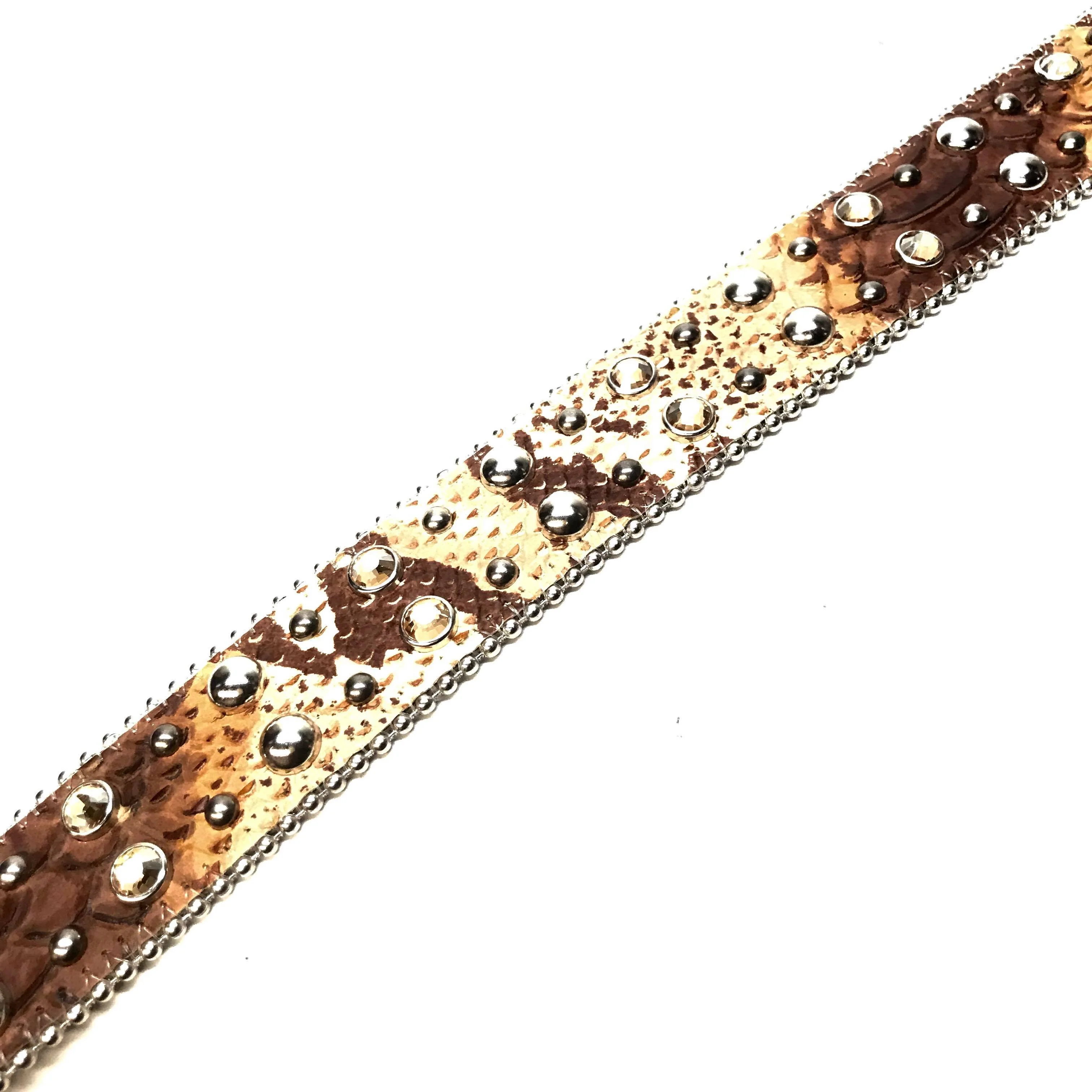 b.b. Simon 'Natural Python' Arch Crystal Belt - Image 4