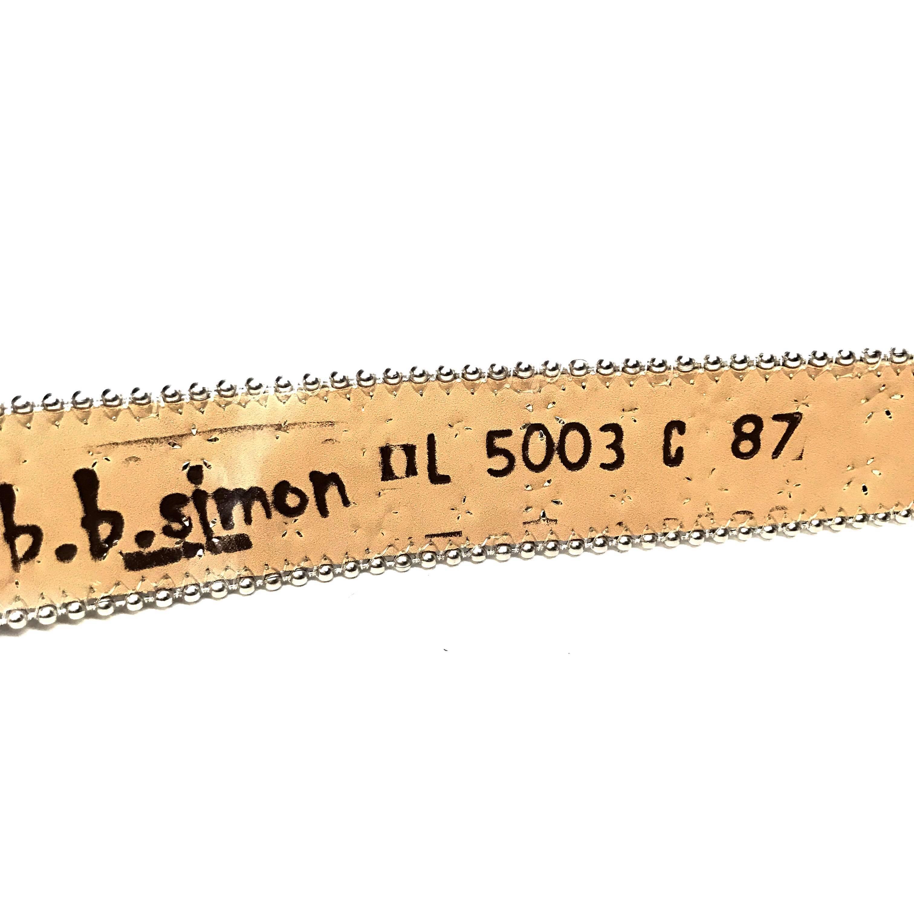 b.b. Simon 'Natural Python' Arch Crystal Belt - Image 6