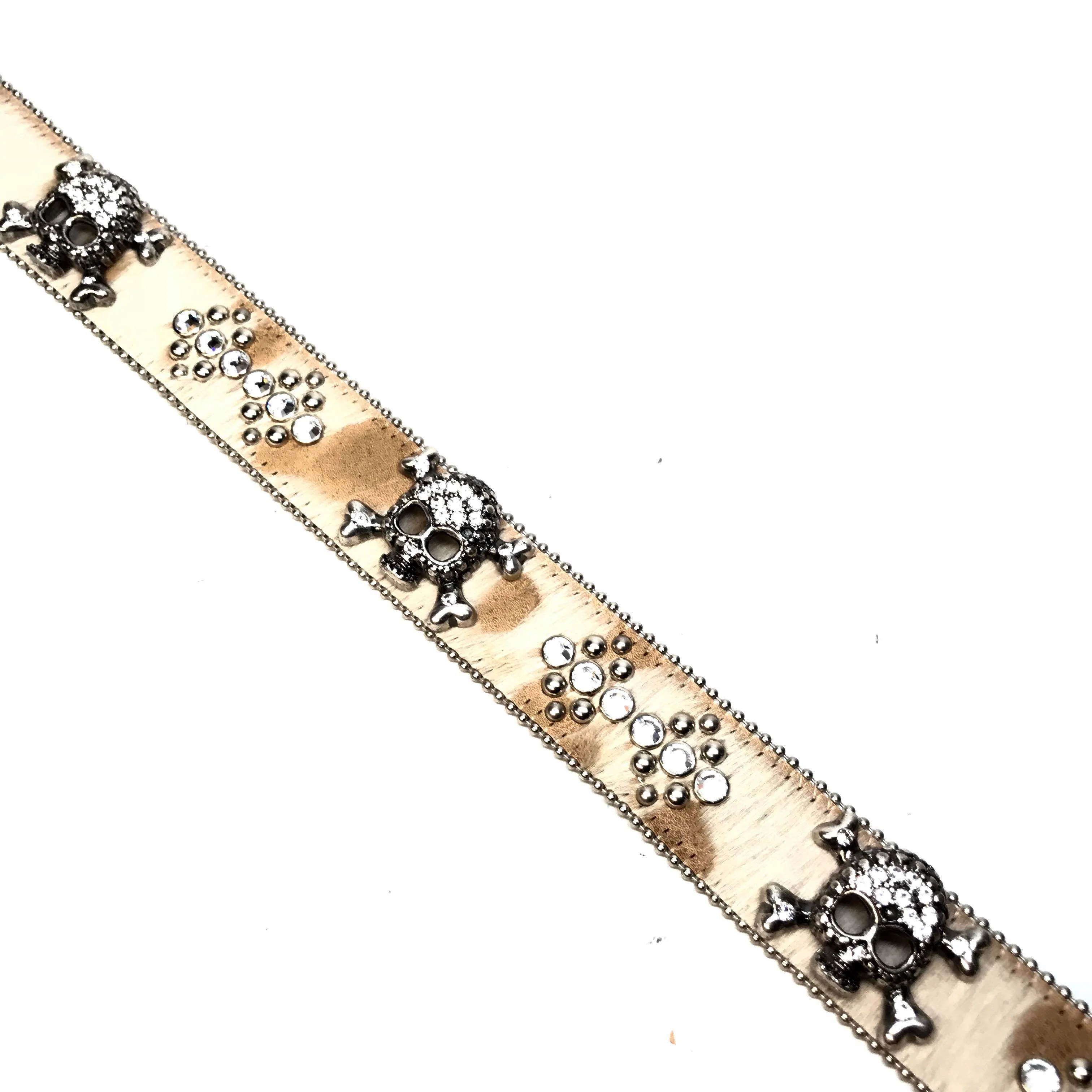 b.b. Simon 'Natural Skulls' Pony Crystal Belt - Image 4