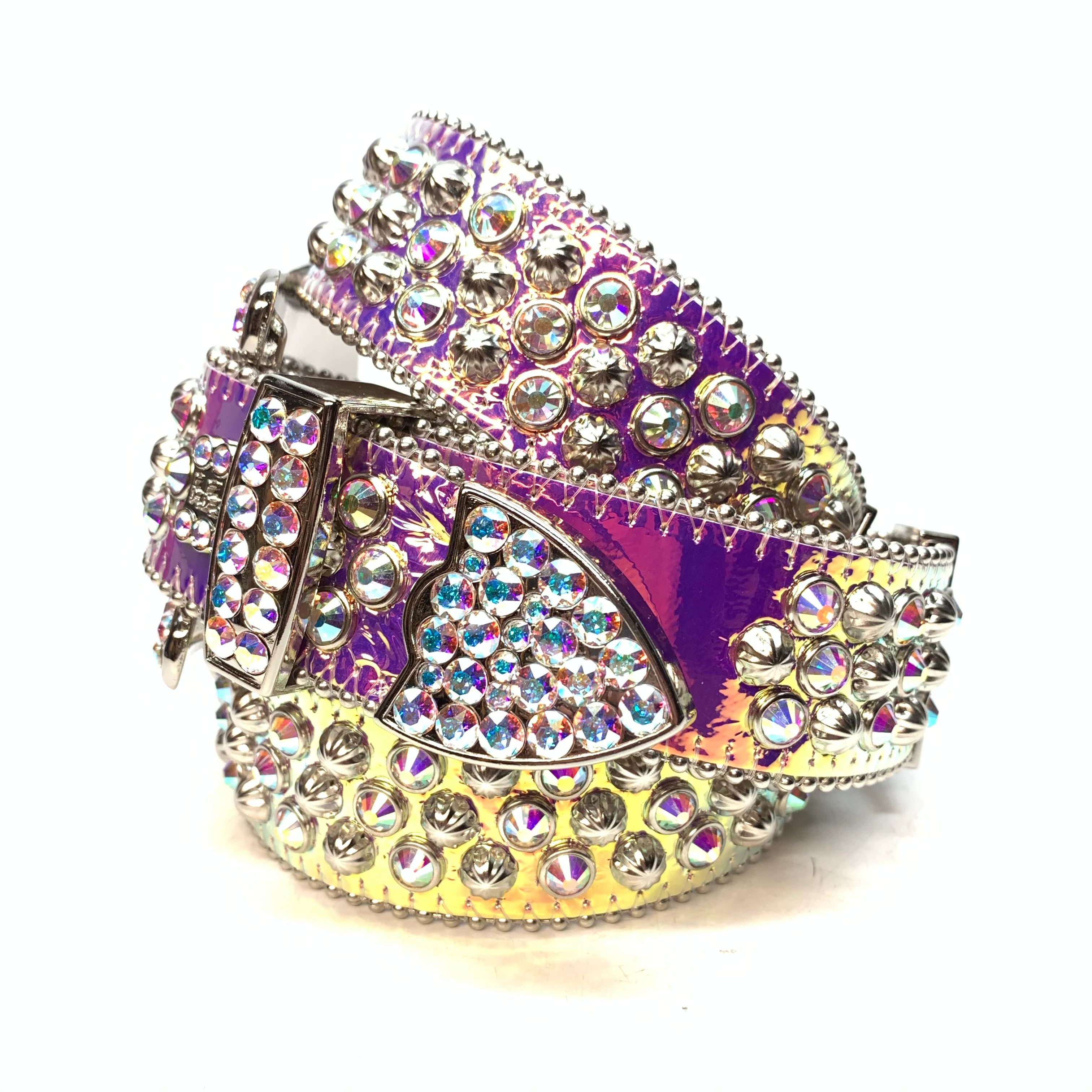 b.b. Simon 'Nebula Two Tone' Big B Studded Crystal Belt - Image 3