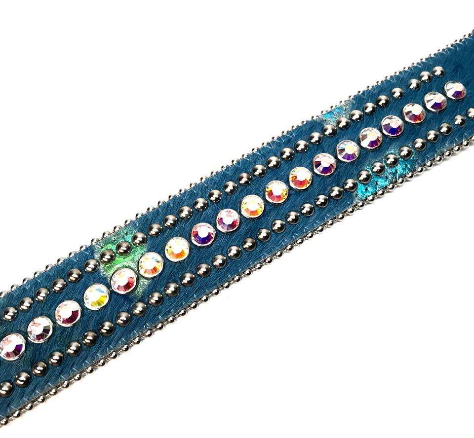 b.b. Simon 'Ocean Blue' Pony Crystal Belt - Image 5