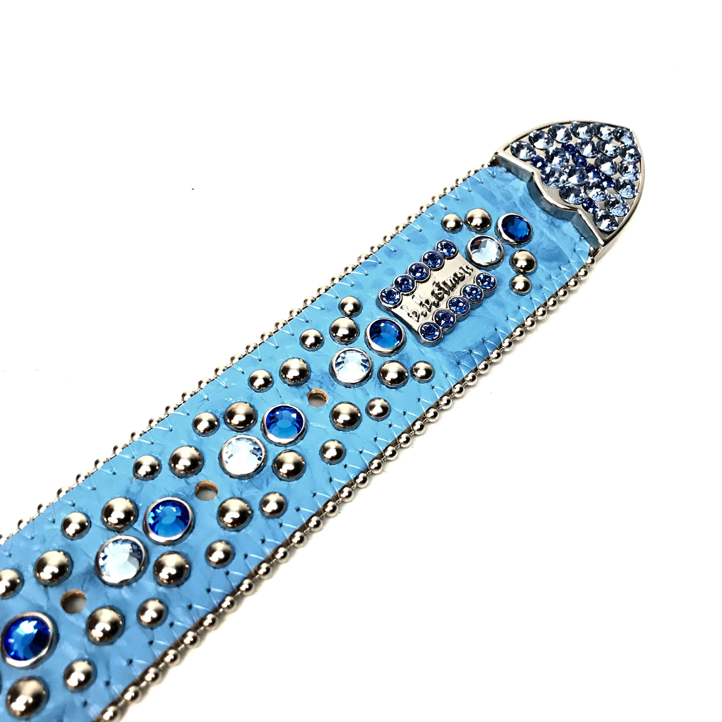 b.b. Simon Ocean Two Tone Crystal Belt - Image 7