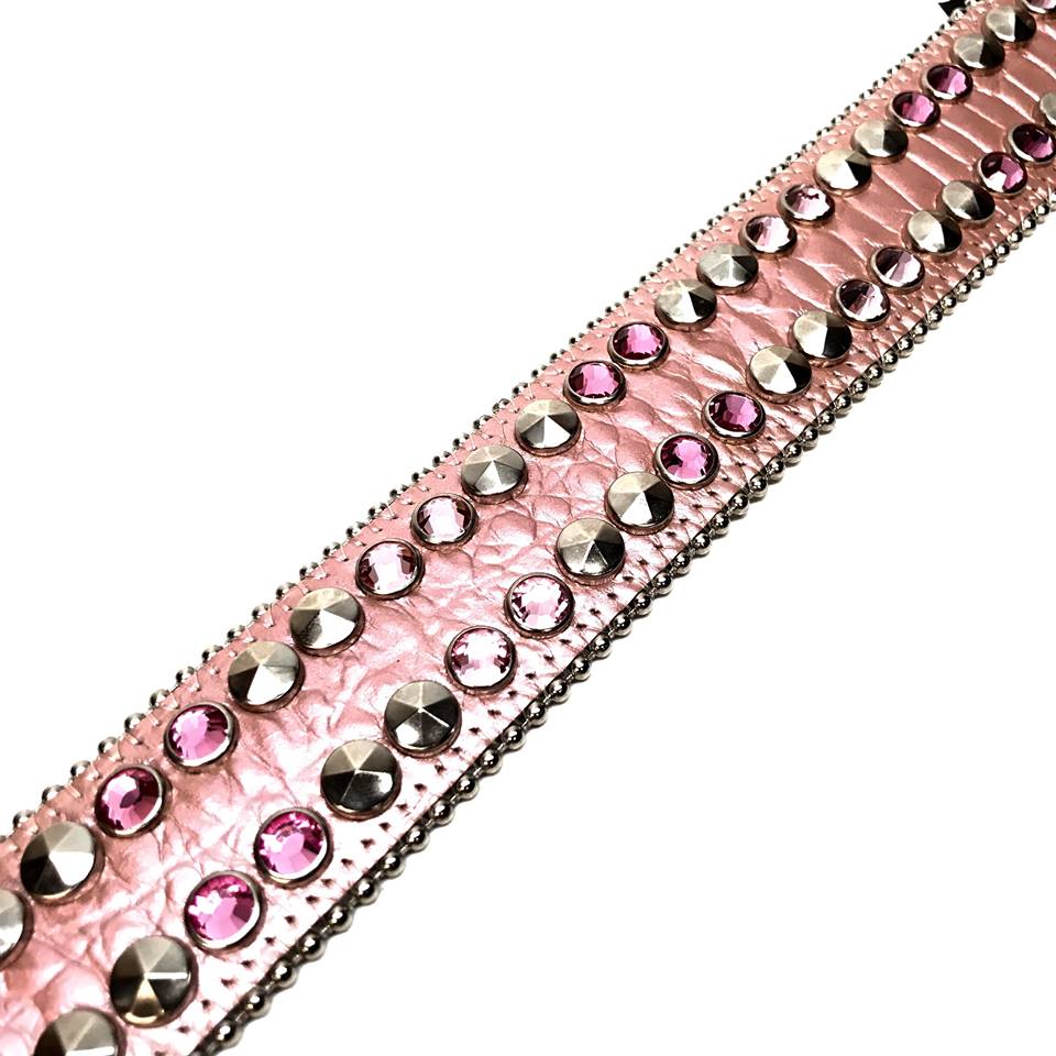 b.b. Simon 'Pink Double Studded' Crystal Belt - Image 4