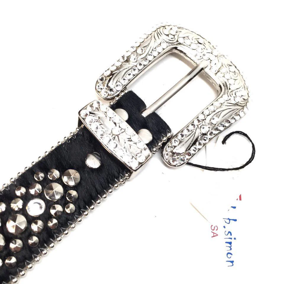b.b. Simon Pony Fleur-De-Lis Crystal Belt - Image 3